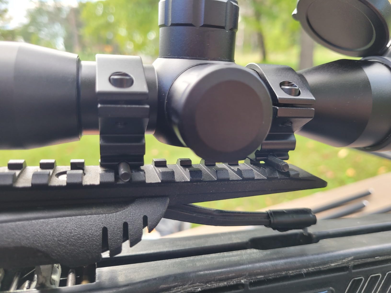 CVLIFE 4x32 Crossbow Scope, Red Green Illuminated Compact Crossbow Scopes for Hunting 20-100 Yards, Circles and Rangefinder Etched Glass Reticle Optic customer photo 1