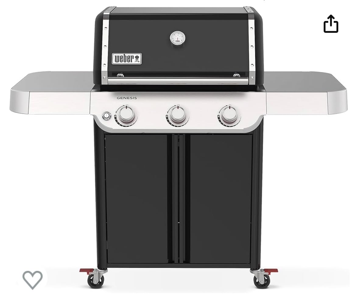 Genesis E-315 Gas Grill for Outdoor Cooking, Propane Grill, Black | 3 PureBlu Burners, Porcelain-Enameled Cast-Iron Grates, Stainless-Steel Side Tables, BBQ Grill, Outdoor Grill, Weber Grill customer photo 2