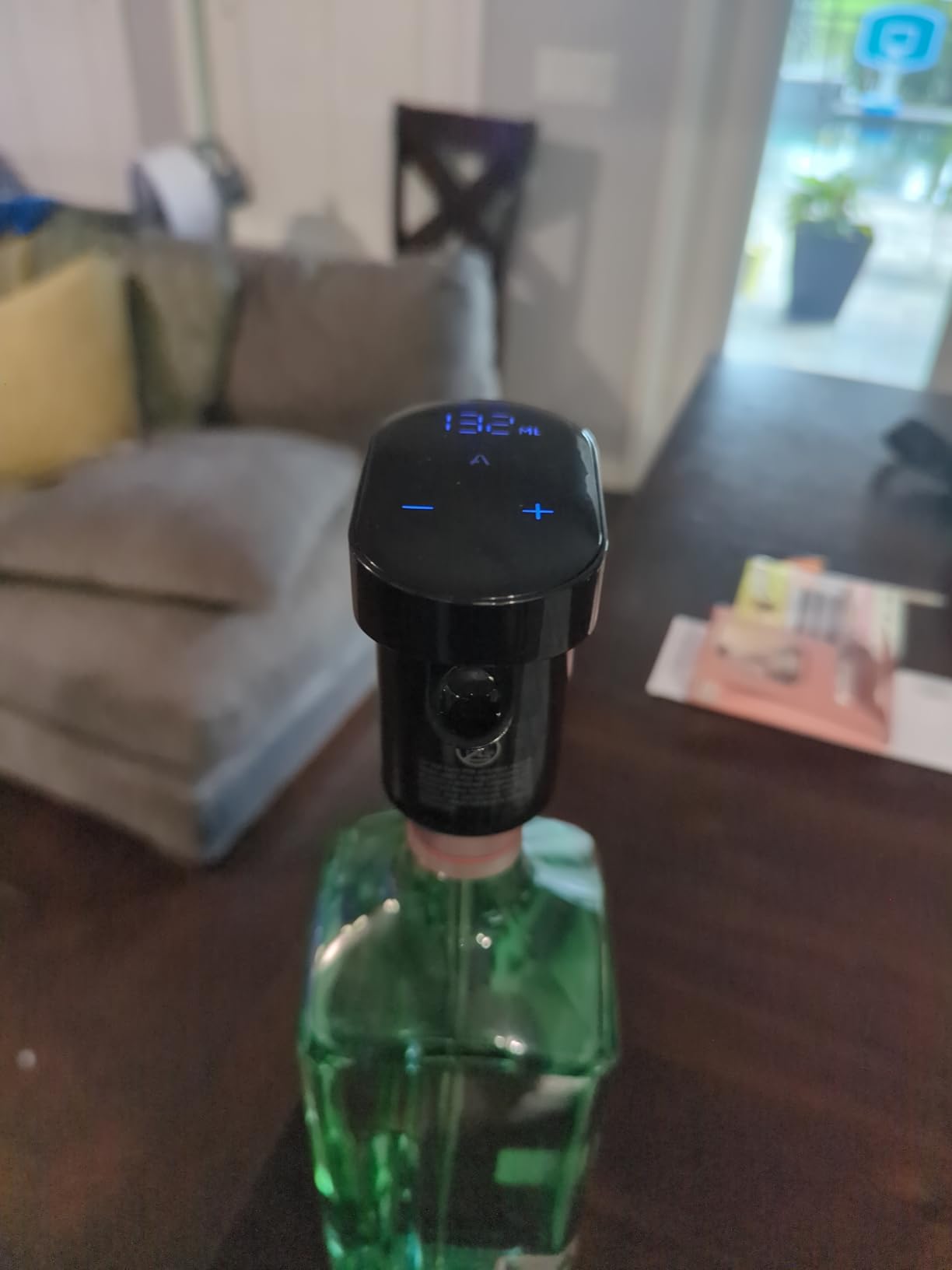 5 in 1 Wine Aerator Whiskey Dispenser, Liquor Decanter, Alcohol Pourer-Black - USB-C Rechargeable customer photo 2