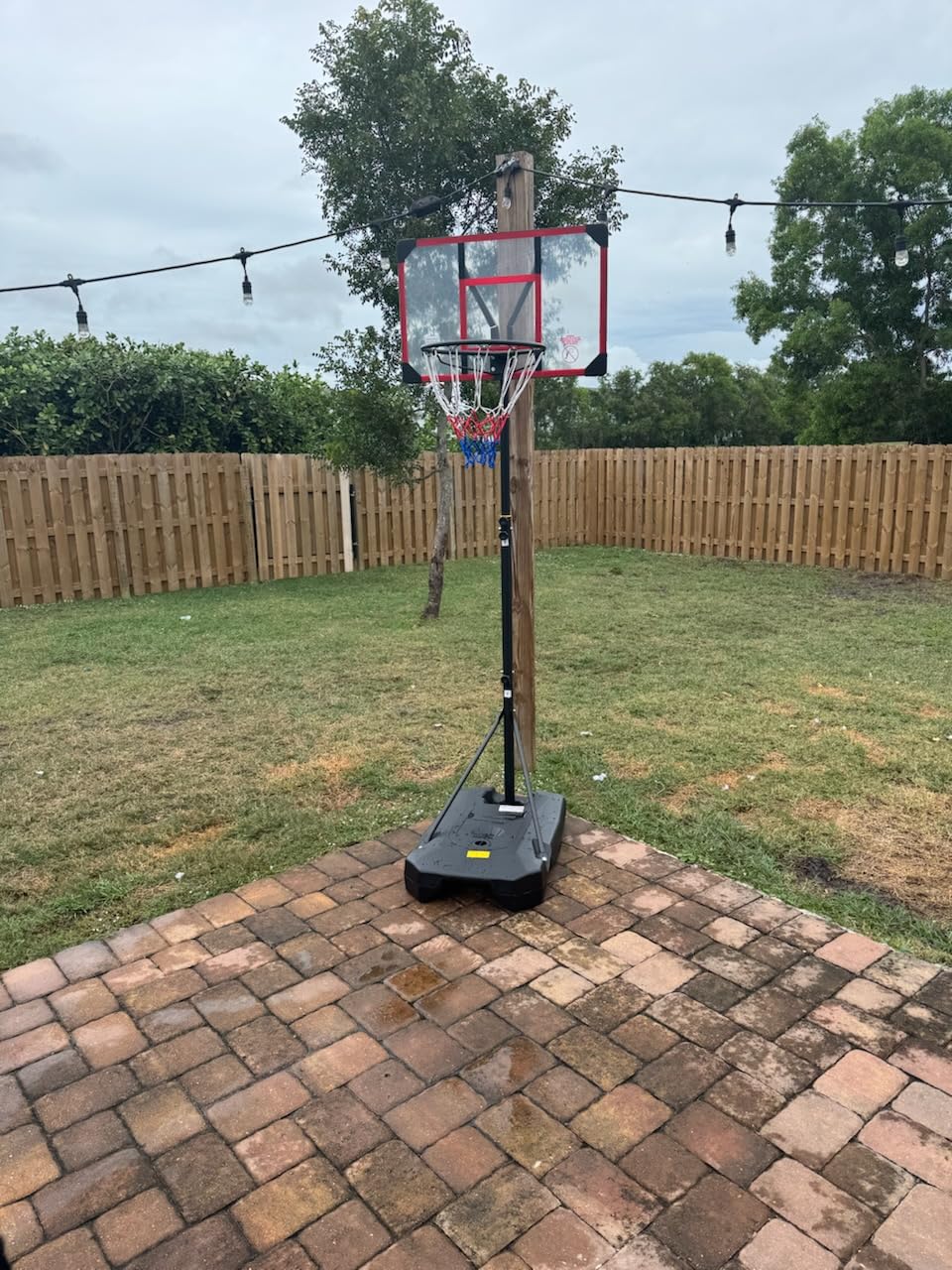 Yohood Kids Basketball Hoop Outdoor 4.82-8.53ft Adjustable, Portable Basketball Hoops & Goals for Kids/Teenagers/Youth in Backyard/Driveway/Indoor, with Enlarged Base and PC Backboard customer photo 2