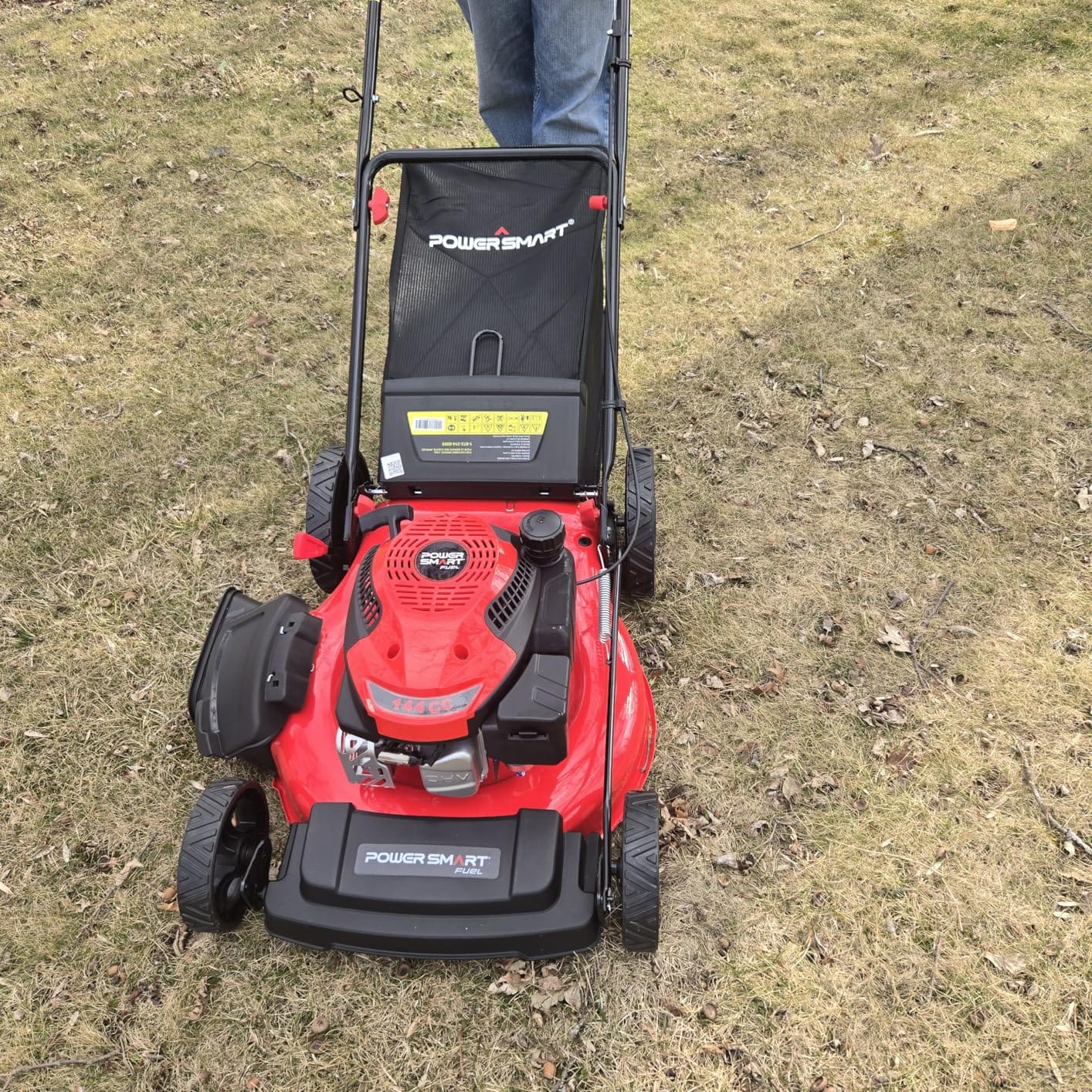 PowerSmart EasyGlide 21-Inch Gas Lawn Mower, 144cc 4-Stroke OHV Engine, Push Walk-Behind, 3-in-1 Mulch/Bag/Side Discharge, Steel Deck, 6 Height Adjustment customer photo 1