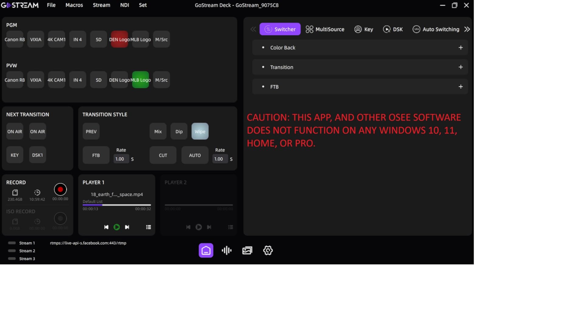 Osee GoStream Deck HDMI Pro Live Streaming Multi Camera Video Mixer Switcher with NDI Updatable customer photo 2