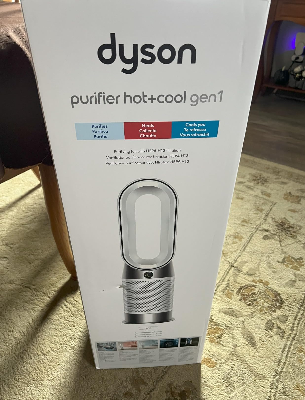 Dyson Purifier Hot+Cool Gen1 HP10 - HEPA Air Purifier, Fan & Heater, 350° Oscillation, 10 Levels, bladeless (White) customer photo 2