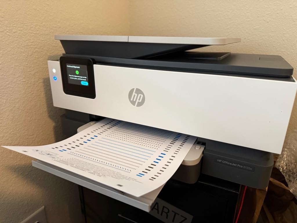 HP OfficeJet Pro 8135e Wireless All-in-One Color Inkjet Printer, Print, scan, Copy, fax, ADF, Duplex Printing Best-for-Home Office, 3 Month Instant Ink Trial Included, AI-Enabled (40Q35A) customer photo 2