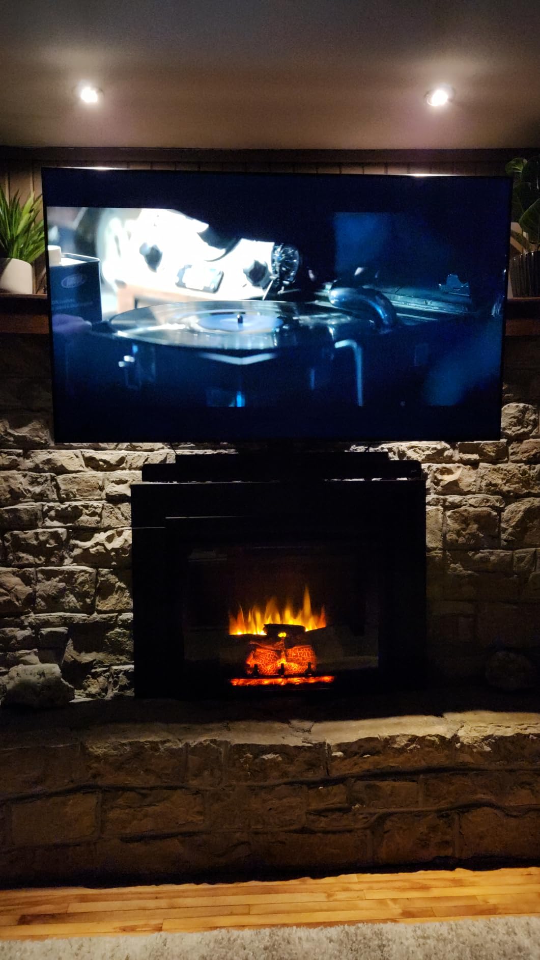 LegendFlame Carl 30 Inches with Trim Kit, Electric Fireplace Insert, Fireplace Heater 750/1500W, Fire Crackling Sound, Remote Control, Black customer photo 2