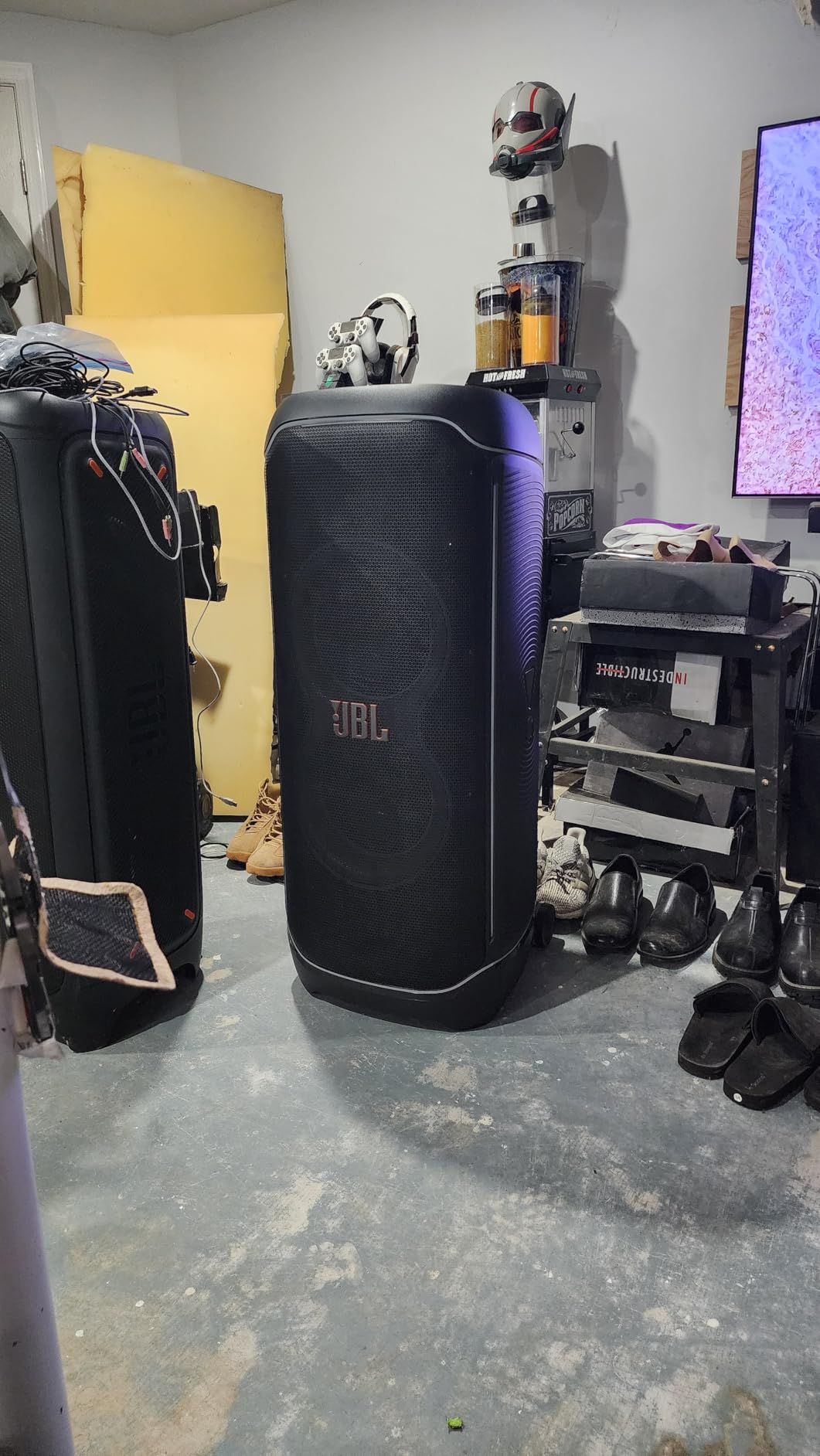 JBL PartyBox Ultimate - Multi-Purpose Party Speaker with Wi-Fi & Bluetooth, Wireless Lightshow, IPX4 Splashproof, Dual Mic & Guitar Inputs, Handle & Sturdy Wheels (Black) customer photo 2