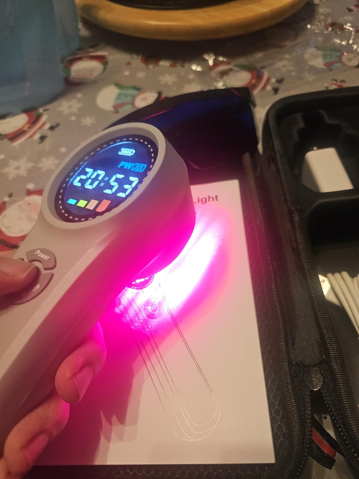Cold Light Therapy Machine, 980nm Red Light Therapy Device for Pain at Home | 4x980nm 4x810nm 16x660nm Infra Red Light Therapy Device, HandHeld Red Light Therapy for Elbows, Knees, Shoulders, Hands customer photo 2