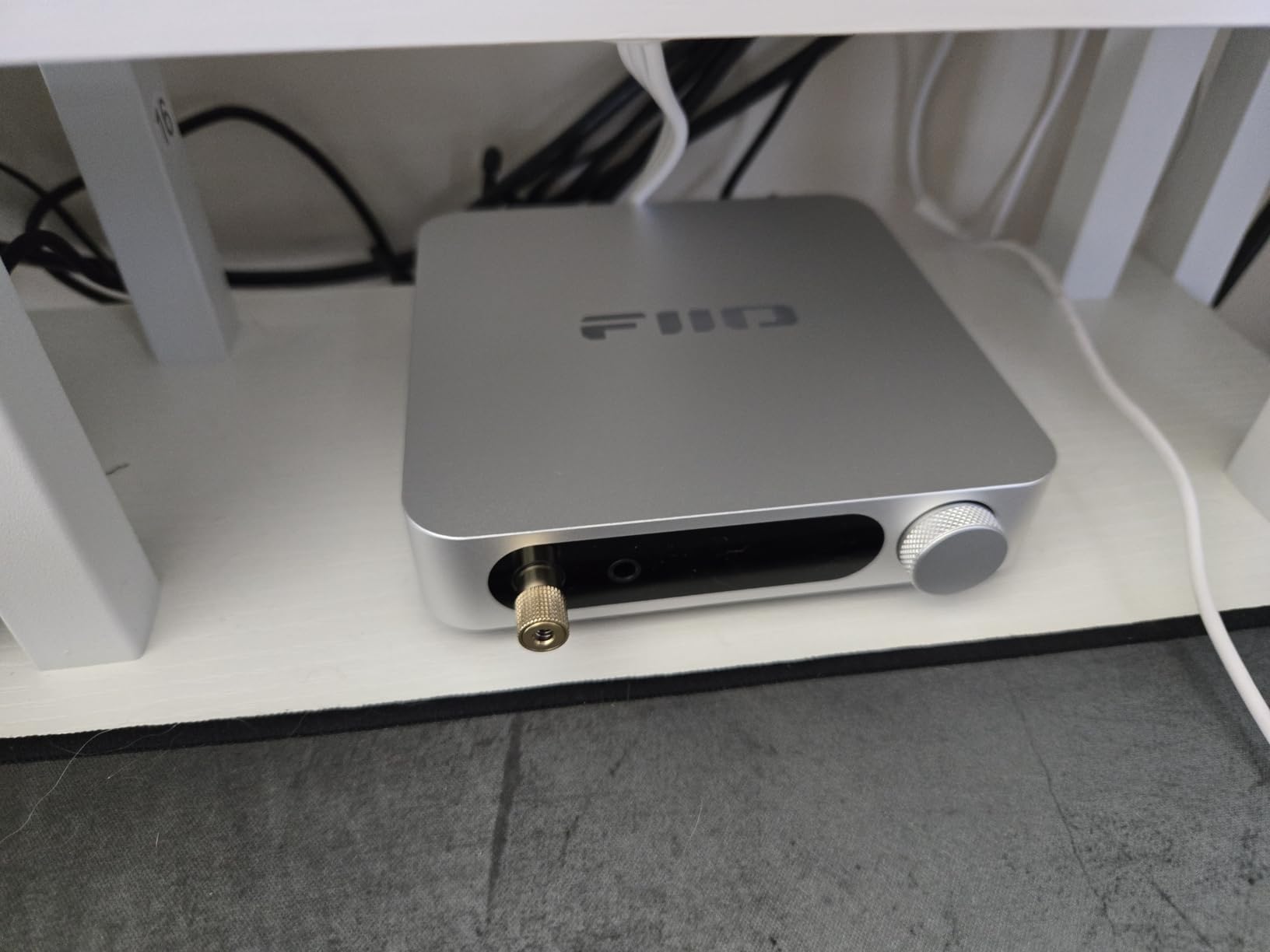 FiiO K11 DAC and Headphone Amplifier for Home Audio or PC, 6.35mm and Balanced 4.4mm, RCA, Coaxial, Optical, 1400mW, 384kHz/24Bit DSD256 (Silver) customer photo 1