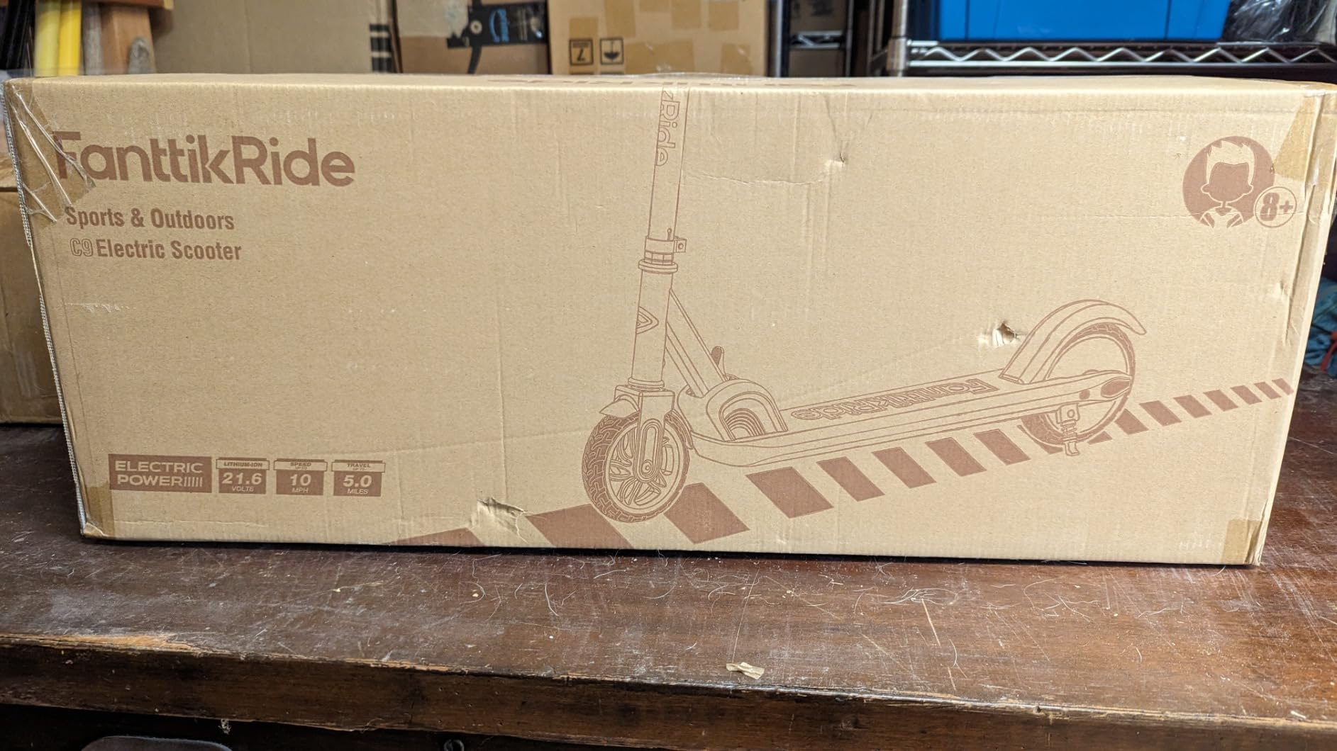 FanttikRide C9 Kids Electric Scooter Ages 8-12, Foldable Design, Fits 3.9-5.2 ft Kids, 2 Safe Speed Modes 6/10 MPH, 3 Adjustable Heights, 132 lbs Capacity, 5 Miles Range, 40 Mins Ride Time customer photo 1
