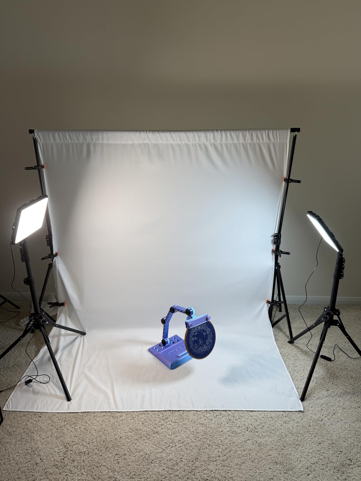 2-Pack Photography Lighting Kit, NiceVeedi 25W LED Video Light Kit, 2900-7000K Dimmable Studio Light with Tripod Stand, 73