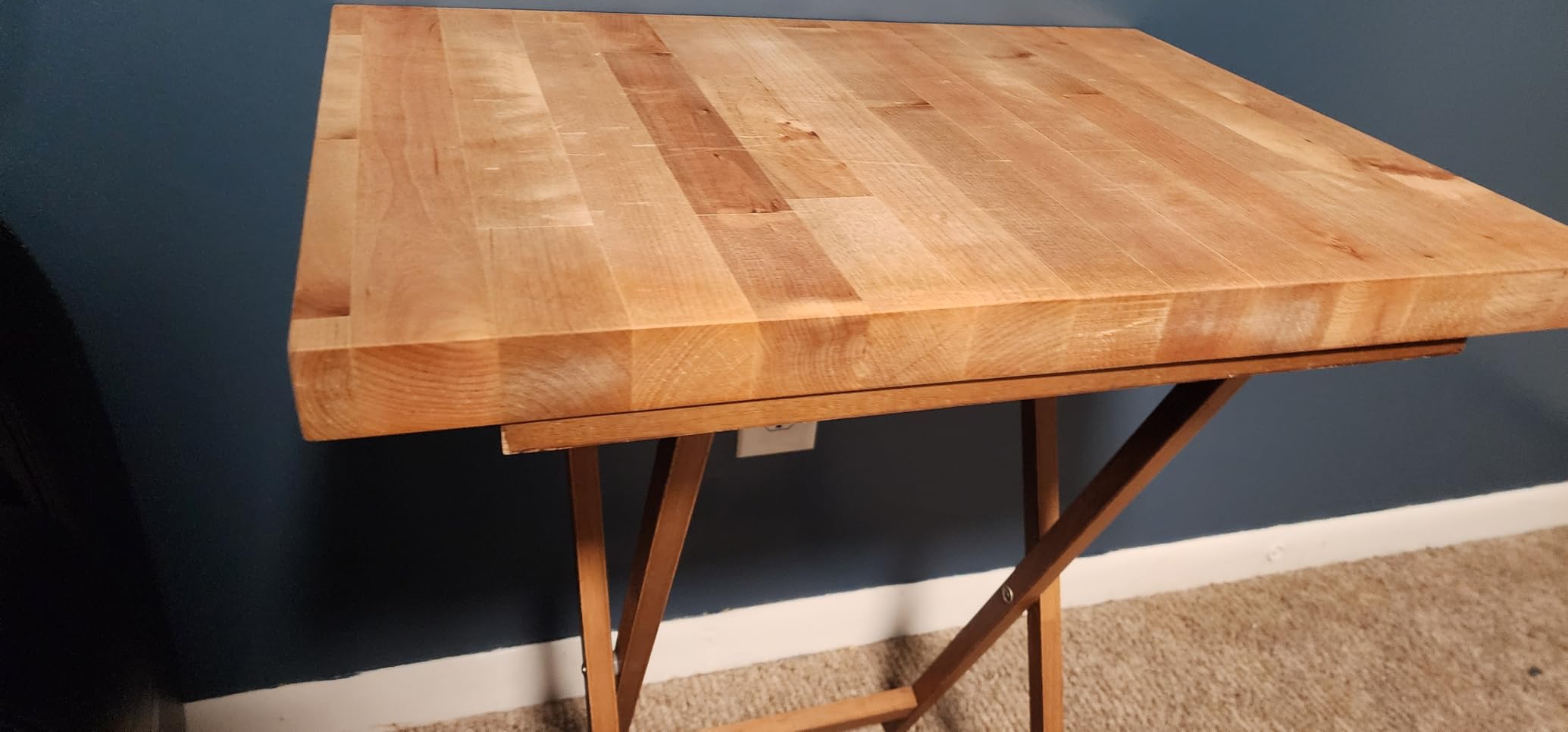 Butcher Block Countertop, Birch Solid Wood-2ft Unfinished 24x25x1.5 in | 100% Solid Birch Hardwood 1.5
