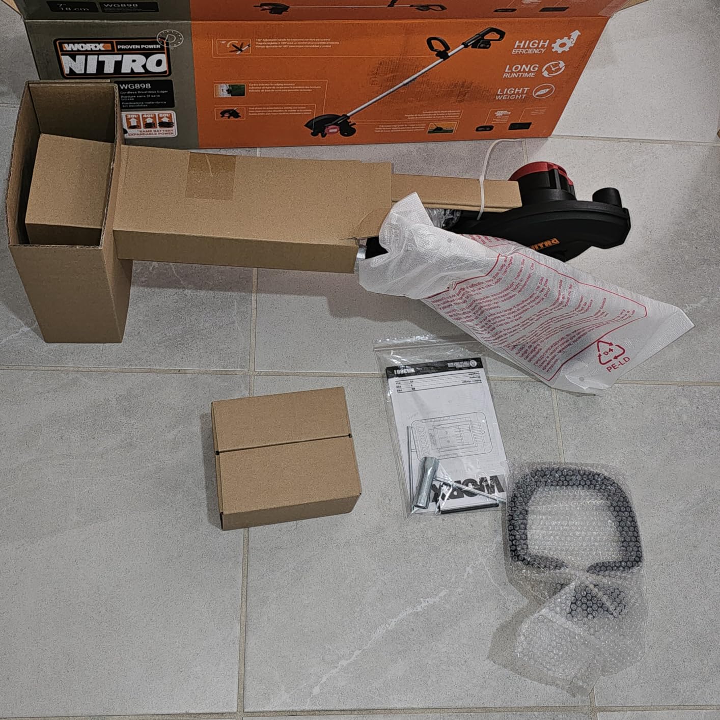 WORX Cordless Lawn Edger, 20V 7