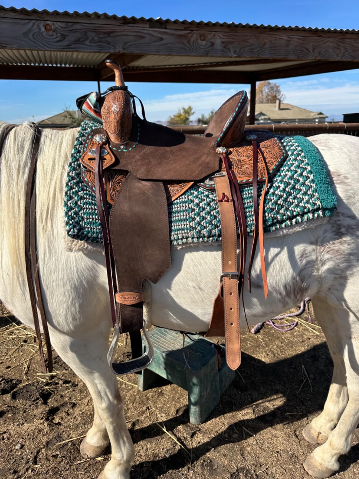 HILASON Flex Tree Western Saddle Brown Barrel Trail Horse customer photo 1