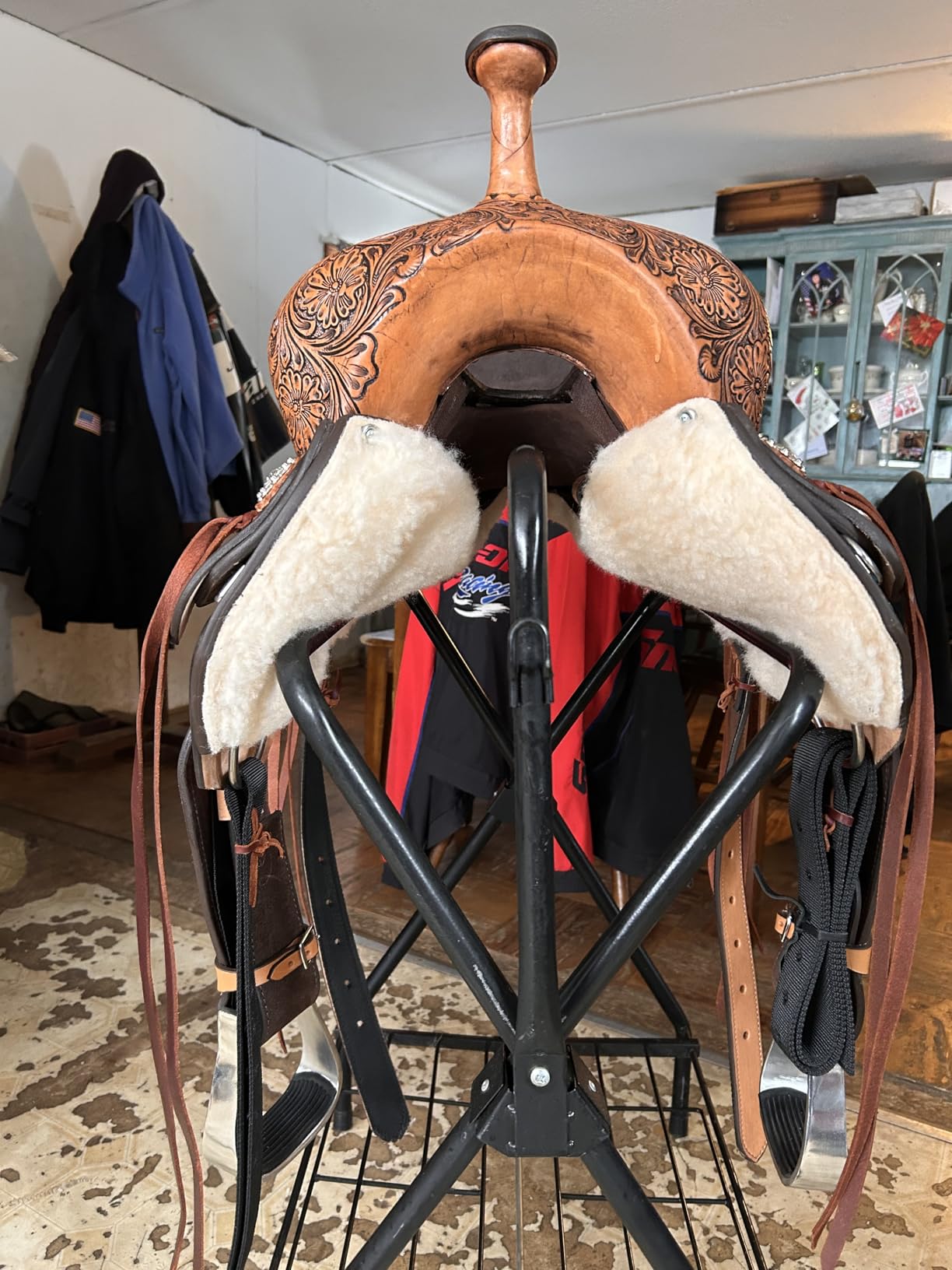 HILASON Flex Tree Western Saddle Brown Barrel Trail Horse customer photo 2