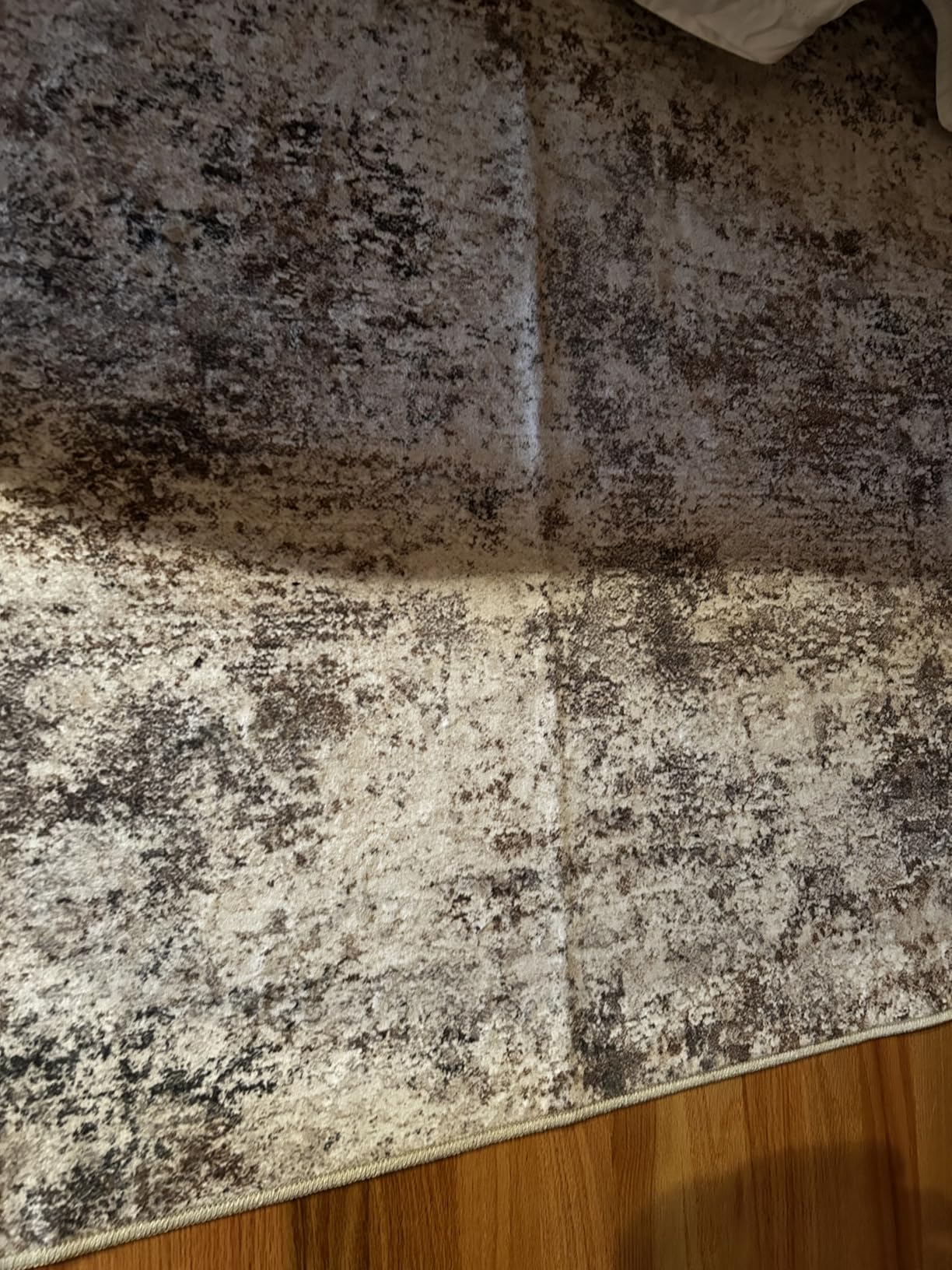 UERMEI 8x10 Area Rug Living Room Rugs - Washable Neutral Modern Abstract Soft Thin Large Rug Indoor Floor No Slip Rug Carpet for Bedroom Under Dining Table Home Office Decor - Brown Grey customer photo 2