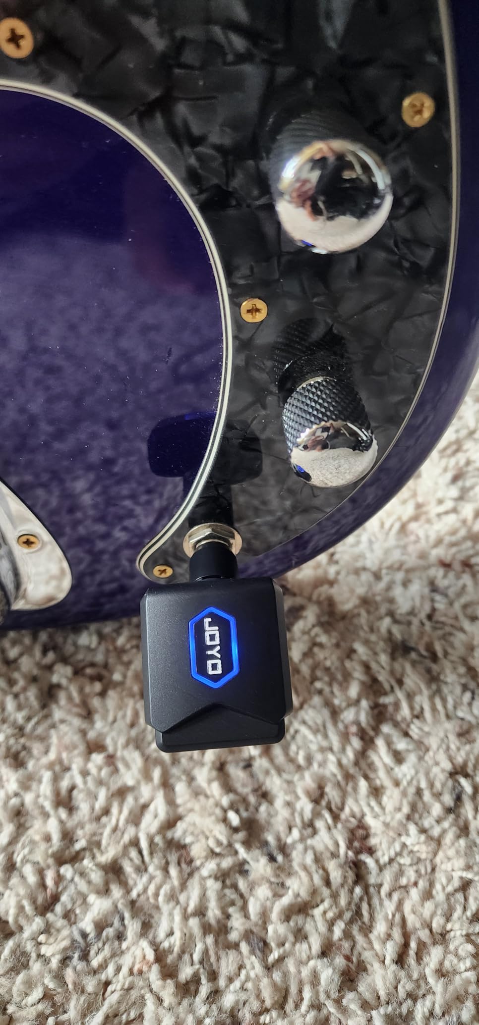 JOYO 5.8GHz Wireless Guitar System Transmitter and Receiver with Charging Case, 18H Battery life, 48kHz/24Bit, Low Latency, 4 Channels, Plug & Play for Electric Guitar & Bass (JW-06) customer photo 1