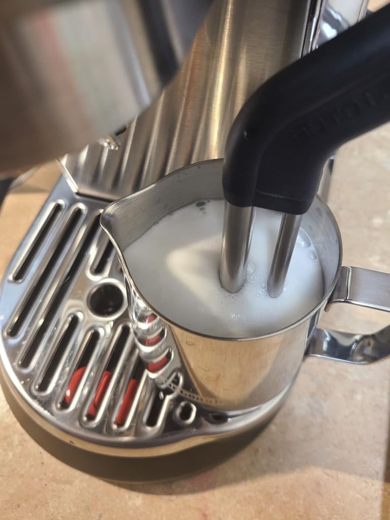 Dedica Maestro Plus Espresso Machine, Automatic Steam Wand, 3 Coffee Temp & Milk Foam Settings, 54oz Removable Tank, Easy-to-Clean Dishwasher-Safe Parts, Compact Stainless Steel Design customer photo 2