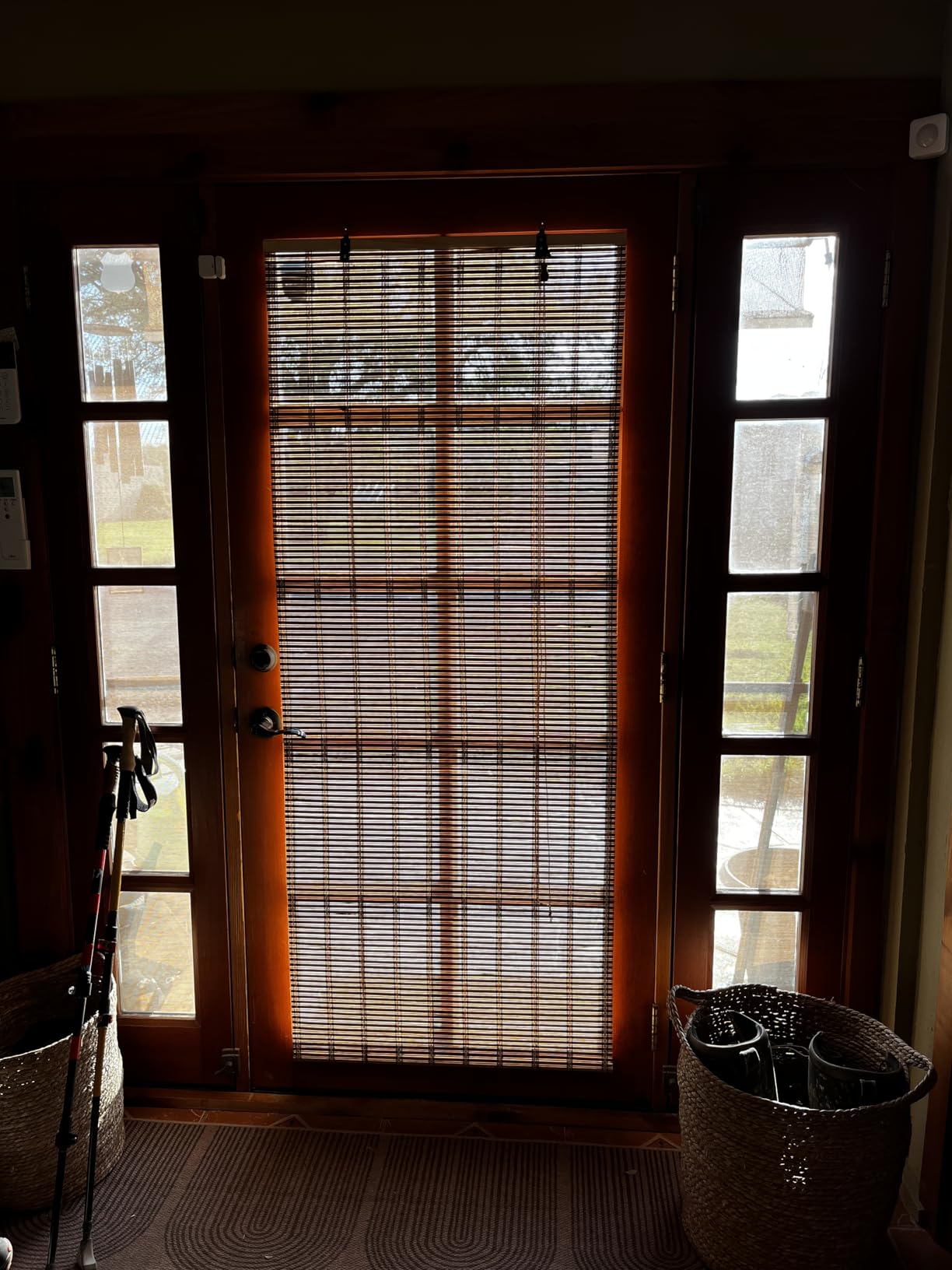 BAYUE Bamboo Blinds, Roll Up Window Shades with Light Filtering for Home | Bamboo Shades for Indoor Windows, Easy Install Bamboo Blinds for adding natural style to living rooms, offices, and sunrooms customer photo 1