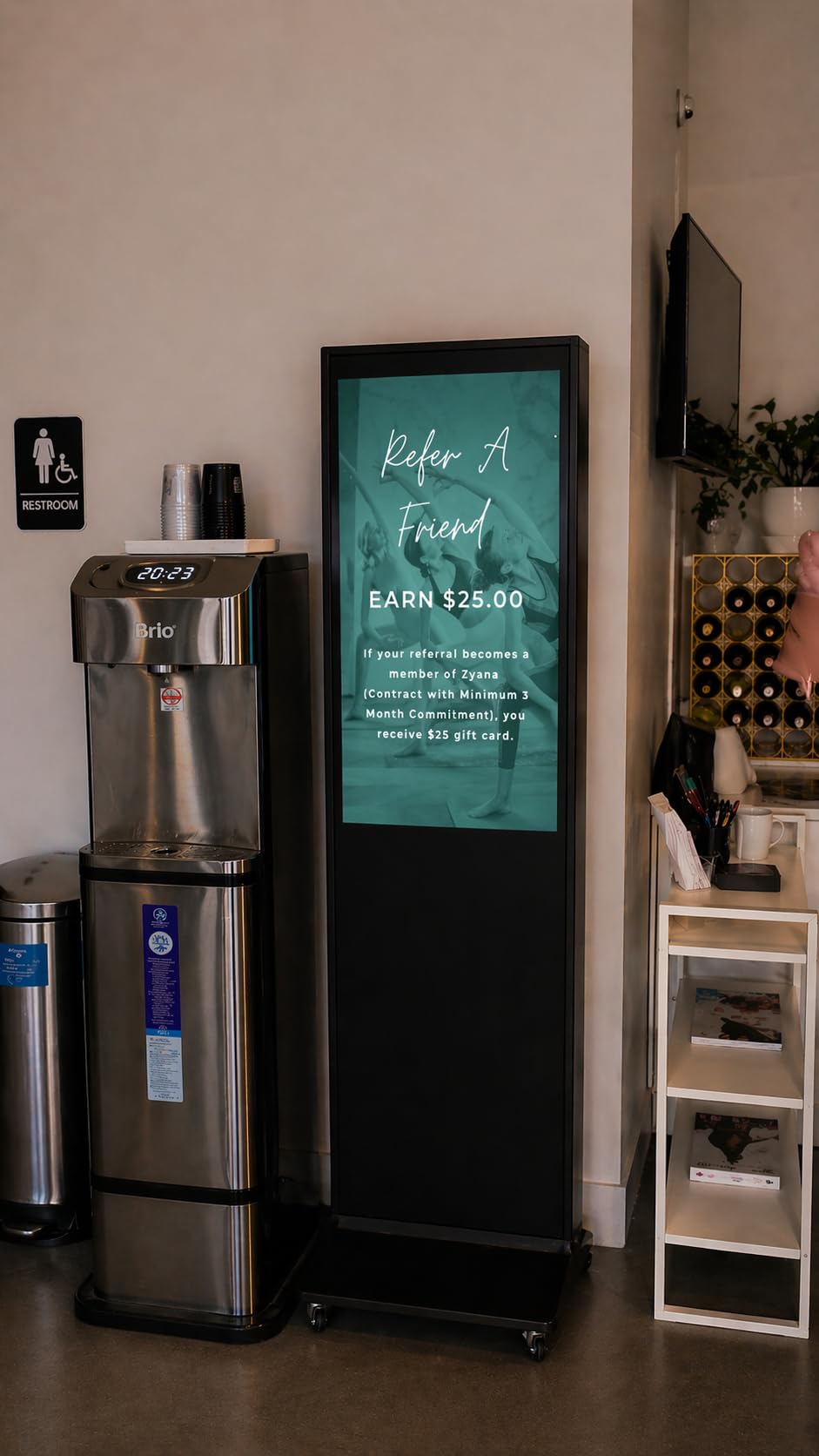 MWE 65 Inch 4K Digital Signage Display Kiosk, Indoor Floor Standing Advertising Display Poster, LCD Commercial Display with Auto Media Player, Android System, HDMI/USB/WiFi customer photo 2