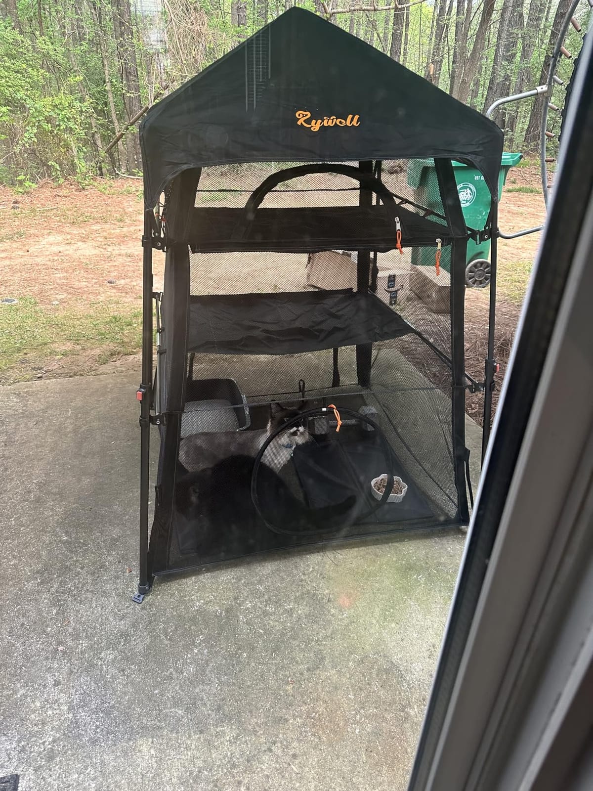 Extra Large Catio Outdoor Cat Enclosure, Rywell 3-Tier Spacious Outdoor Cat Tent, Weatherproof&Sunproof with 5 Windows, Foldable Cat Enclosure for Patio, Camping, Indoor(Includes Carry Bag) customer photo 1