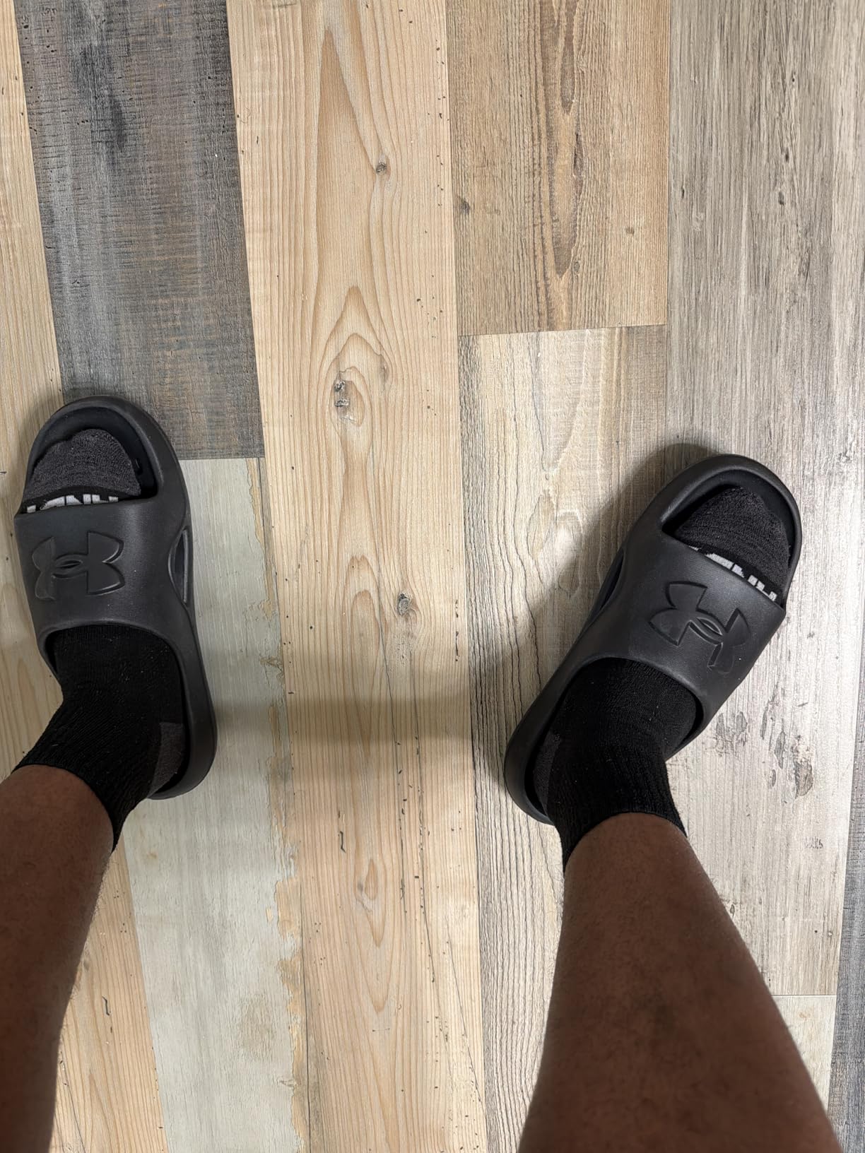 Under Armour Boys' Locker V Athletic Sandals customer photo 2