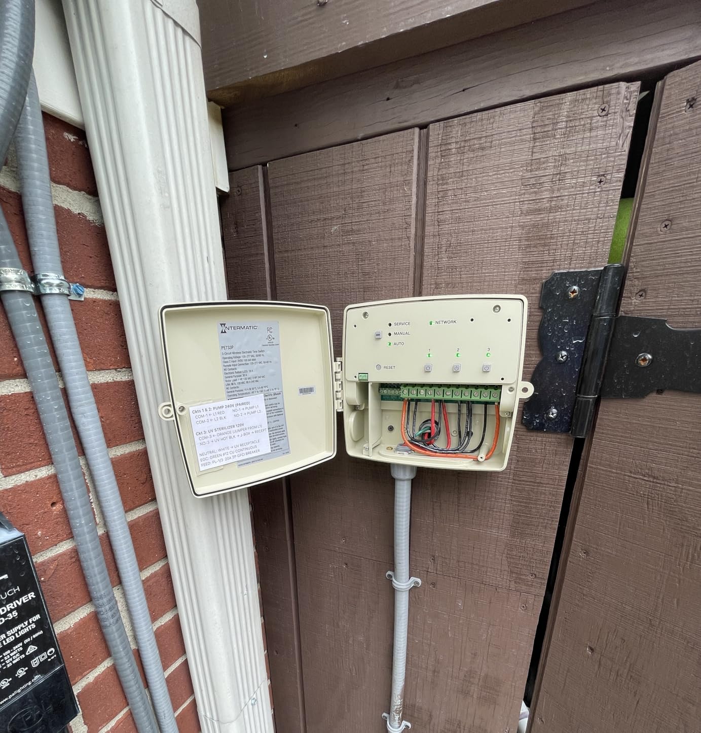Intermatic PE733P 7-Day Electronic Wi-Fi Pool Timer - 3-Circuit, 120-277V Auto-Voltage, Type 3R Outdoor Plastic Enclosure customer photo 1