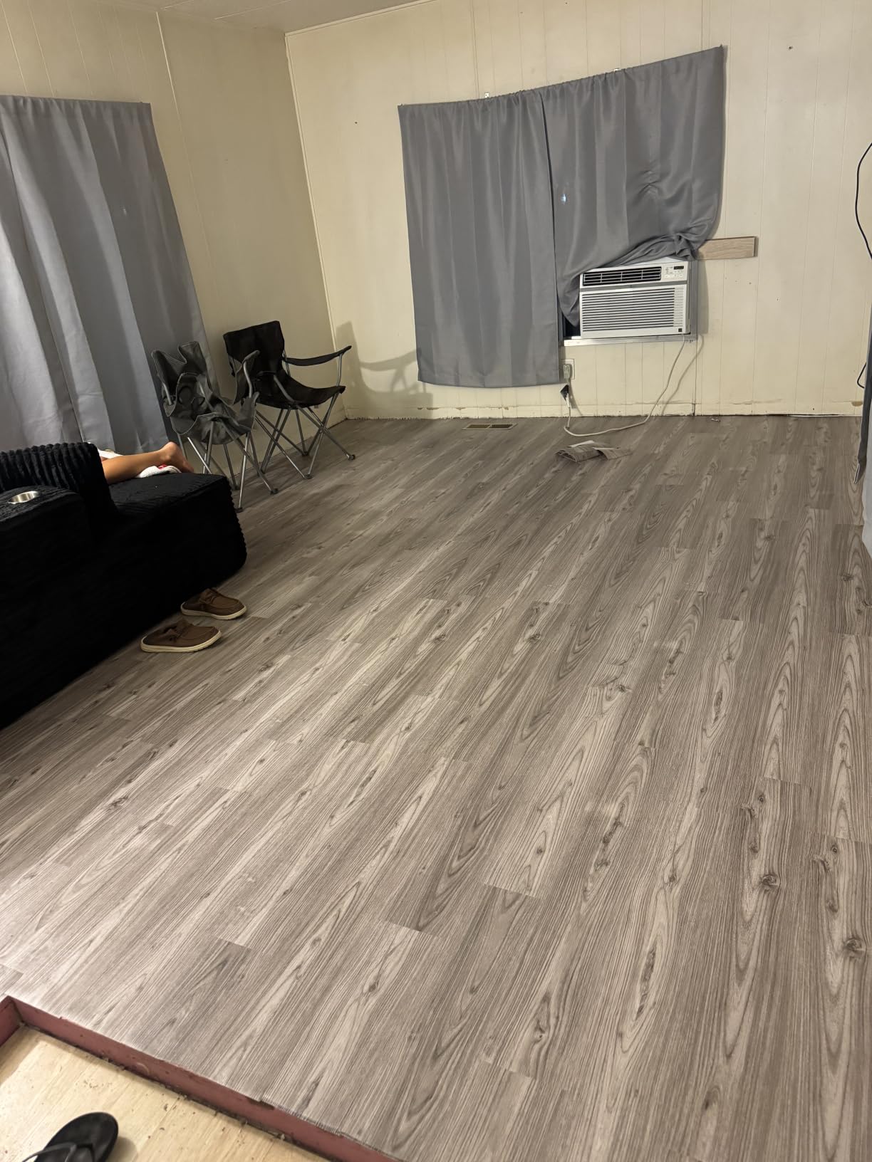Lareko Peel and Stick Floor Tile, Waterproof Vinyl Plank Flooring | 72-Pack 108 Sq.Ft, Self-Adhesive Laminate Vinyl Tiles, Realistic Wood Grain for DIY Bathroom, Laundry Room & Rental Upgrades customer photo 1
