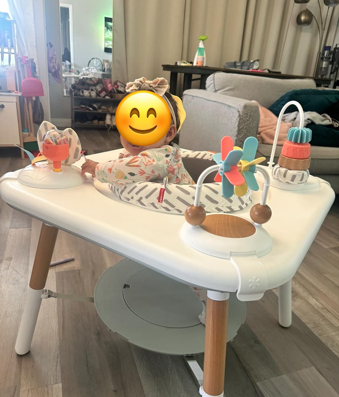 Skip Hop Discoverosity Montessori-Inspired 3-Stage Activity Center & Play Table for Baby Ages 4m+, Includes Mirror, Rattles, Teethers customer photo 1