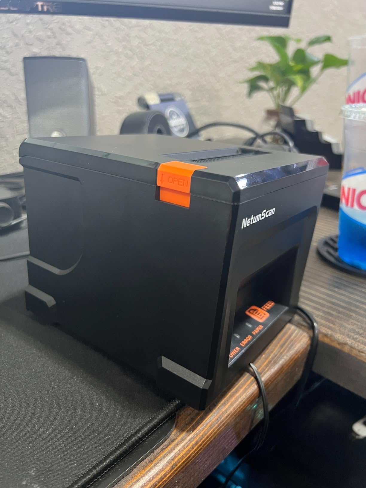 NetumScan USB POS Receipt Printer, 80mm Thermal Receipt Printer with Auto Cutter Cash Drawer, 300mm/s, Support Windows/Mac/Linux, Restaurant Kitchen Printer for ESC/POS (Only USB Interface) 8360 customer photo 2