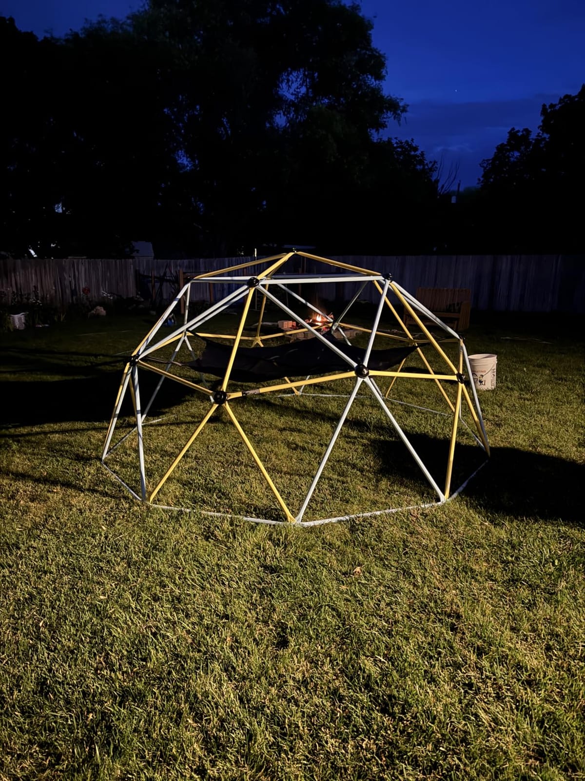 VEVOR Climbing Dome, 10FT Geometric Dome Climber with Hammock and Swing, Jungle Gym Supports 750LBS and Easy Assembly for Kids 3 to 10 Years Old, with Climbing Grip, Outdoor Backyard Play Equipment customer photo 1