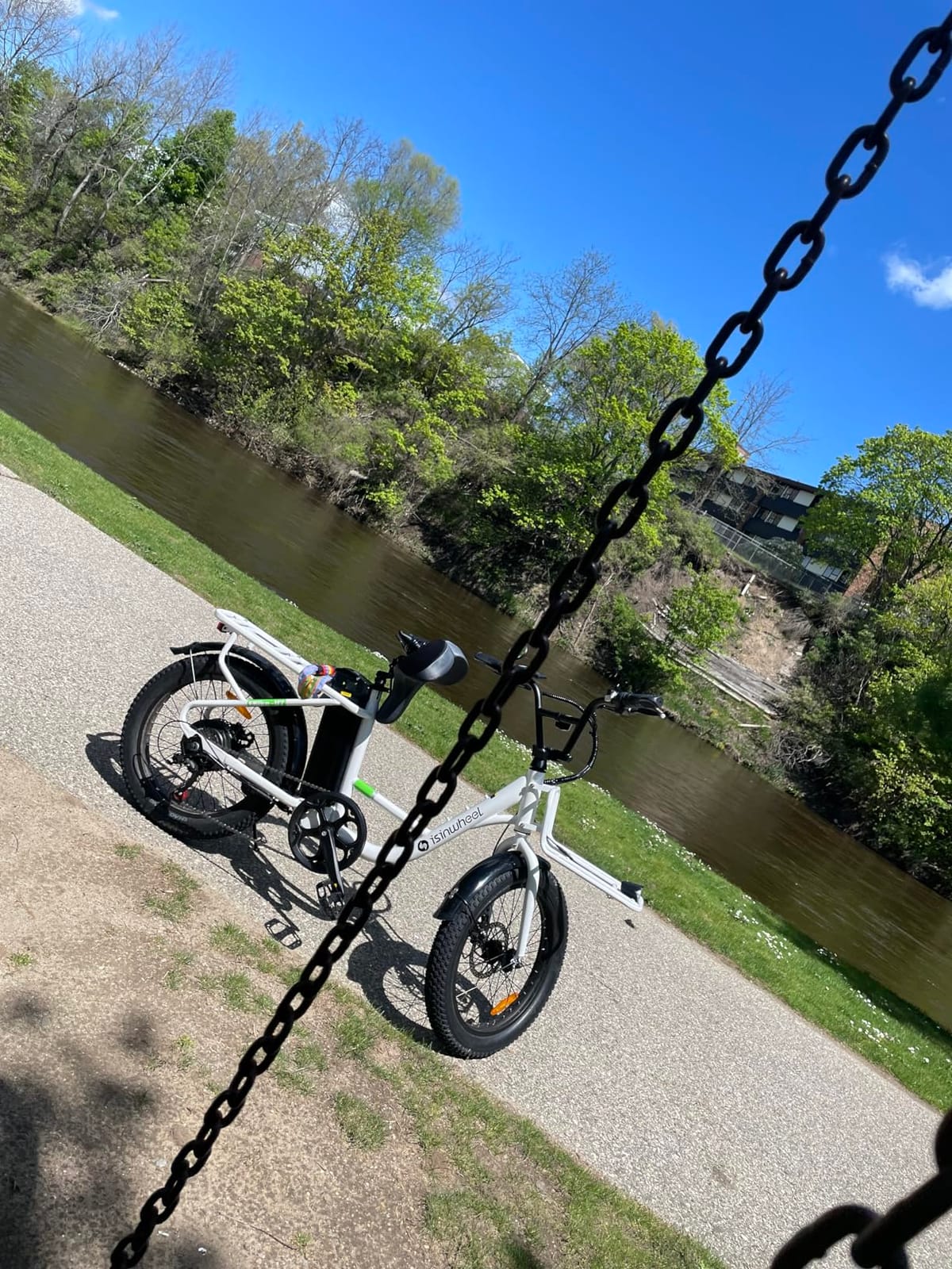 isinwheel U7S Electric Bike for Adult, Peak 1500W Motor 48V 20Ah Battery Up to 20+ MPH & 80 Miles Step-Thru Cargo Ebike, 7-Speed All Terrain Fat Tire Front Suspension E-Bike customer photo 1