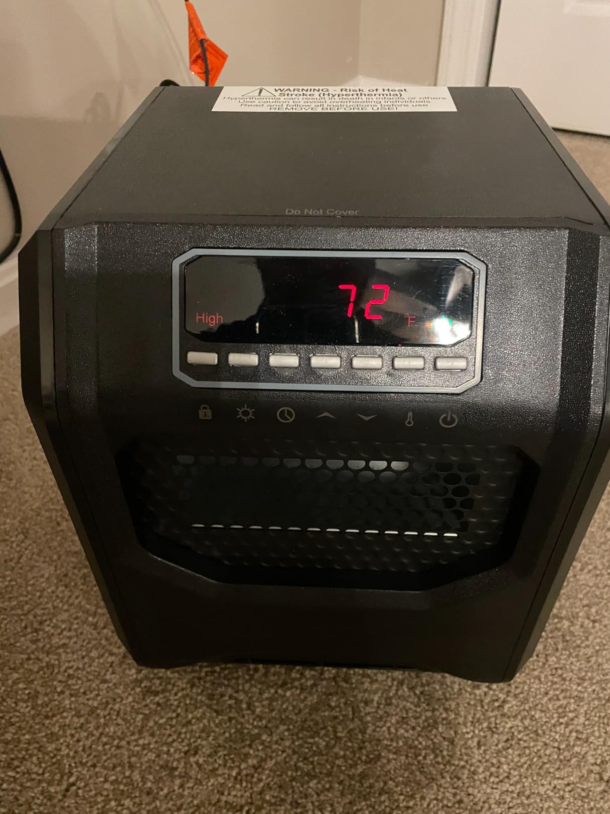 RealSmart 1500W Infrared Space Heater for Indoor Use | Electric Quartz Heater with Thermostat & ECO Mode, Remote Control, 12H Timer, Tip-Over & Overheat Protection customer photo 1