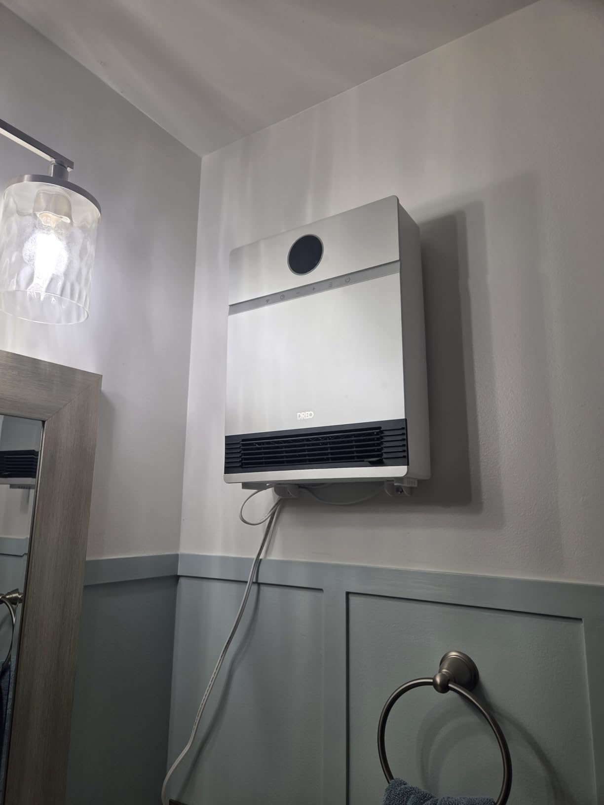 DREO Smart Electric Wall Heater for Indoor Use, Works with Alexa, Large Room | IP24 Wall Mounted Heater, 11.5 ft/s Heating, 28dB Quiet Operation, App and Remote Control, Digital Thermostat and ECO Mode customer photo 2