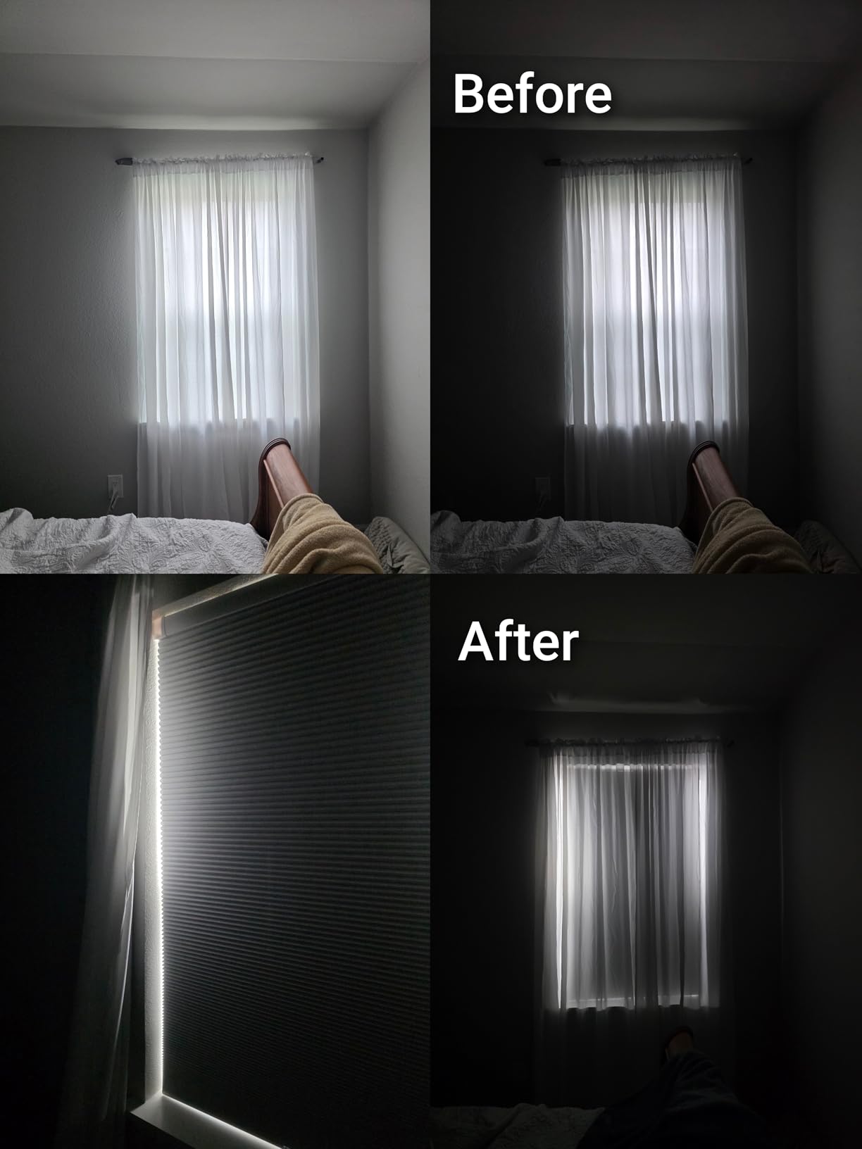 LazBlinds No Drill Cordless Cellular Shades, 22