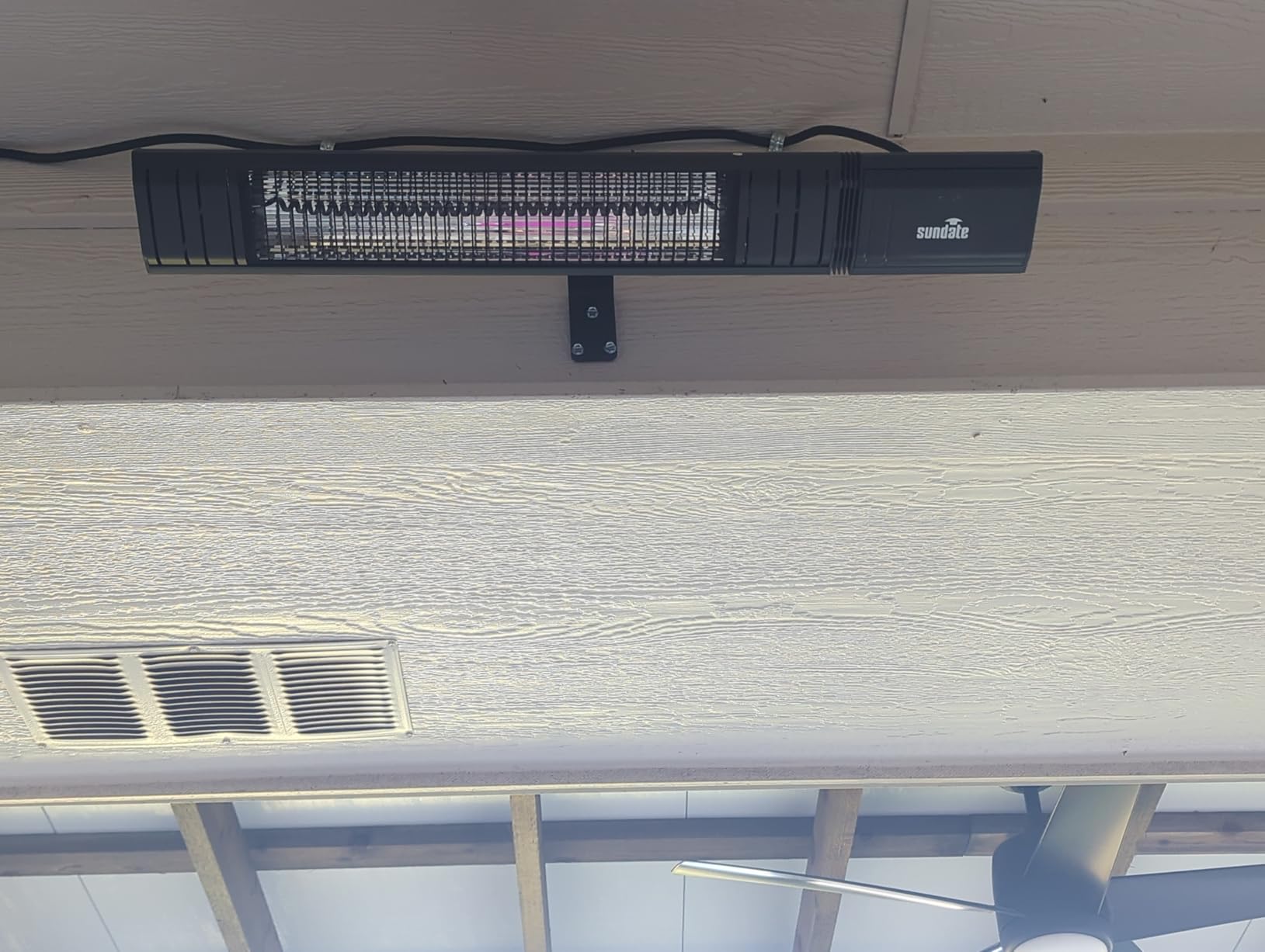 Sundate 1500W Infrared Patio Heater, WiFi App, 9 Heat Levels, 24H Timer | Waterproof Heater, Wall, Hanging or Ceiling Mount, Gazebo, Balcony, Covered Patio, Remote & Touch Control customer photo 2
