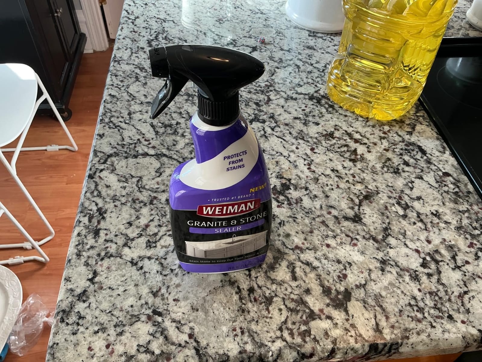 Weiman Granite and Stone Sealer Spray - Protects Kitchen Countertops, Sinks, Showers, Vanities and Floors From Stains - For Granite, Quartz, Marble, Tile, Limestone, Slate customer photo 2