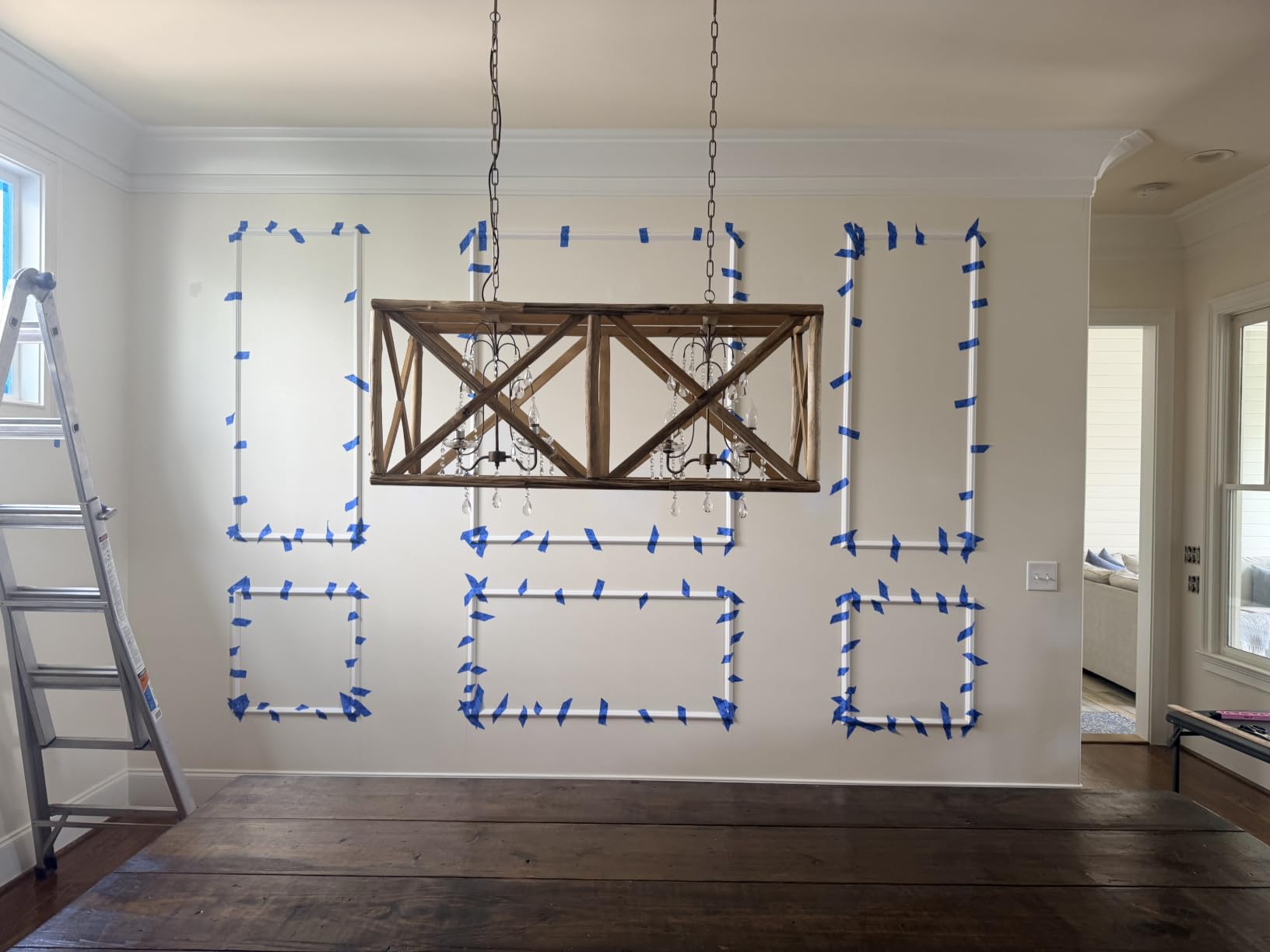 Art3d Pre-Cut Wall Molding Set, Ready-to-Assemble Panels, 3 Top 3 Bottom | Ready-to-Assemble Wainscoting Panel, High-Impact, Precision Pre-Cut, DIY-Friendly, Ideal for Indoor Wall Decor, Accent Walls customer photo 1