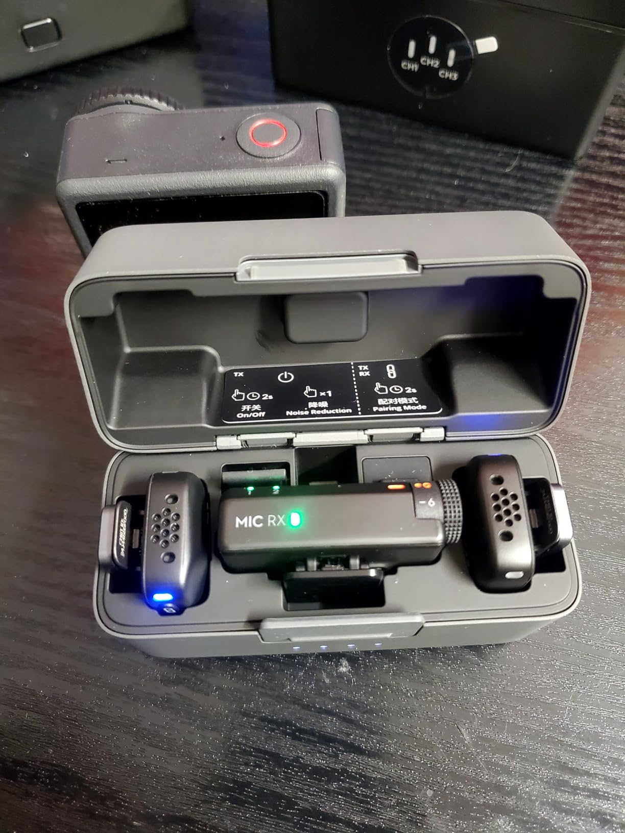 DJI Mic Mini (2 TX + 1 RX + Charging Case), Ultralight, Detail-Rich Audio | 48h Use, Noise Cancelling, Automatic Limiting, Wireless Microphone for Camera/iPhone/Android, Vlog, Streaming customer photo 2