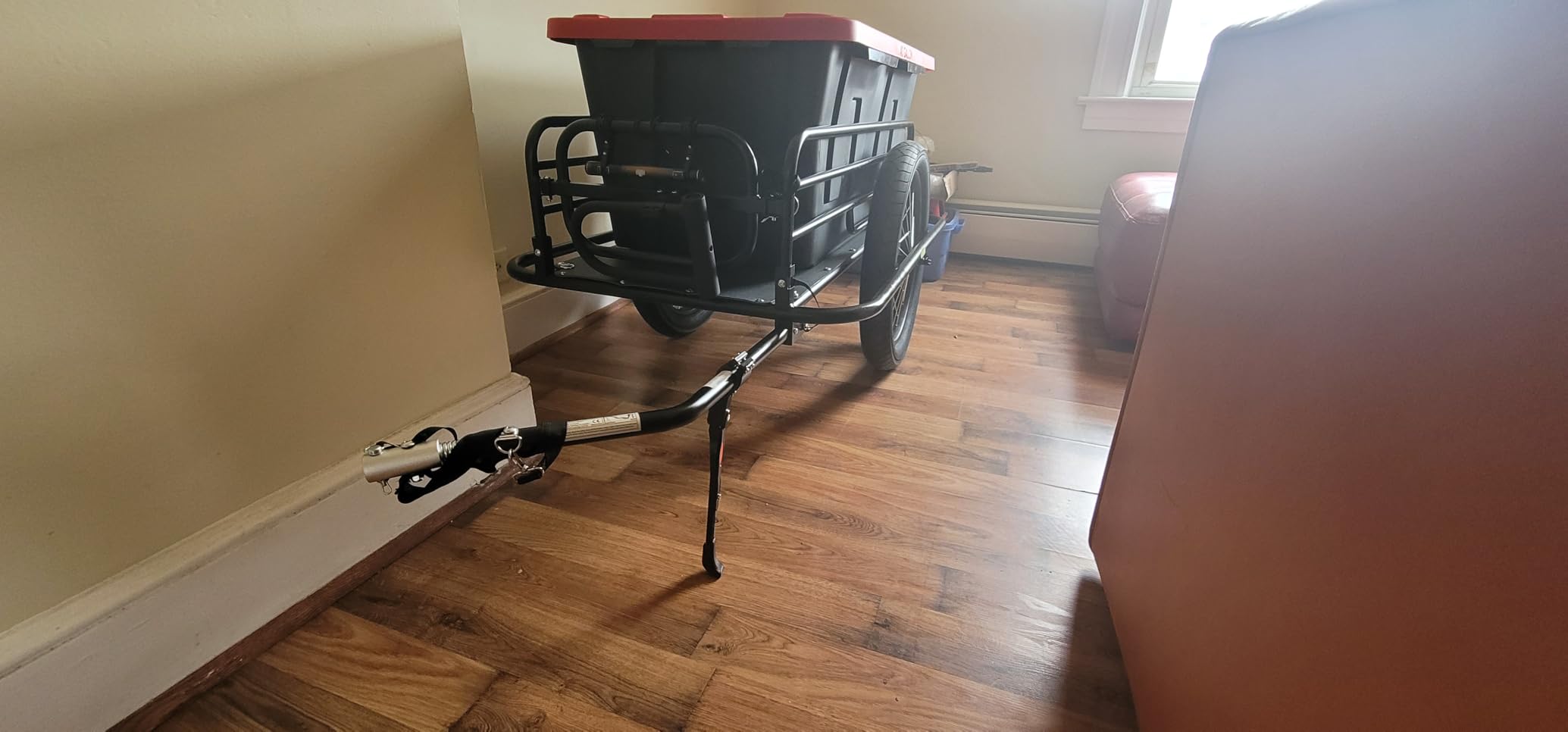 VEVOR Bike Cargo Trailer, 70/275 lbs Load Capacity with Universal Hitch | Foldable Compact Storage & Quick Release 20