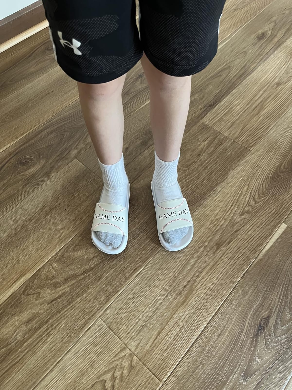 Kids Boys Girls Ball Sports Slides Sandals - Ultra Comfortable Beach Pool Shower Shoes customer photo 2