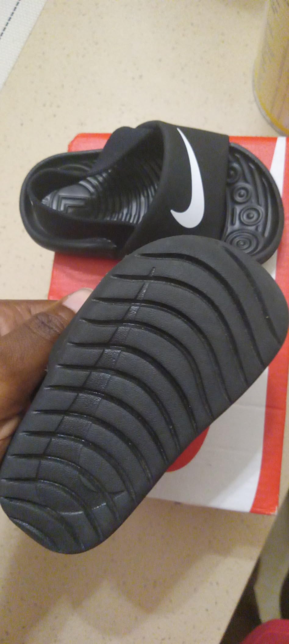 Nike Unisex Kids' Kawa Slides - Boys Girls Toddlers & Baby Sandals | Casual Sandals customer photo 2