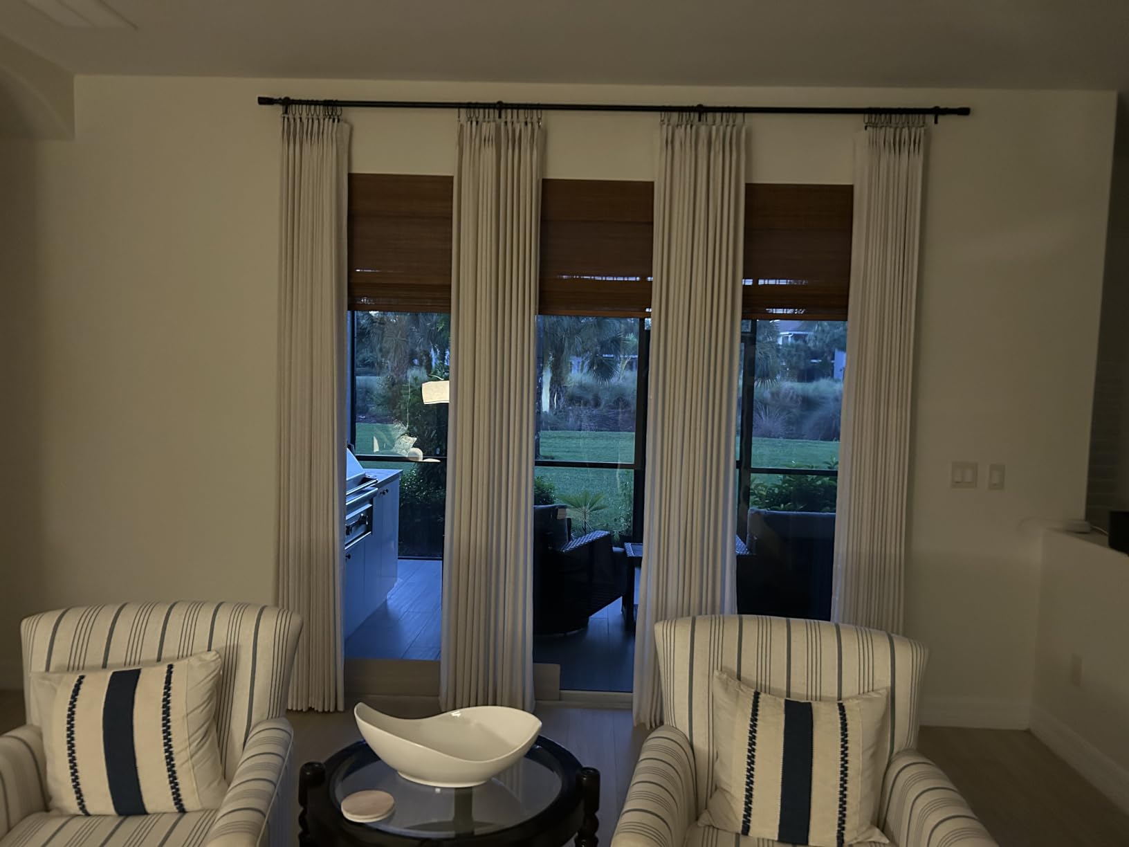 Calyx Interiors Bamboo Roman Shades w Valance 34.5