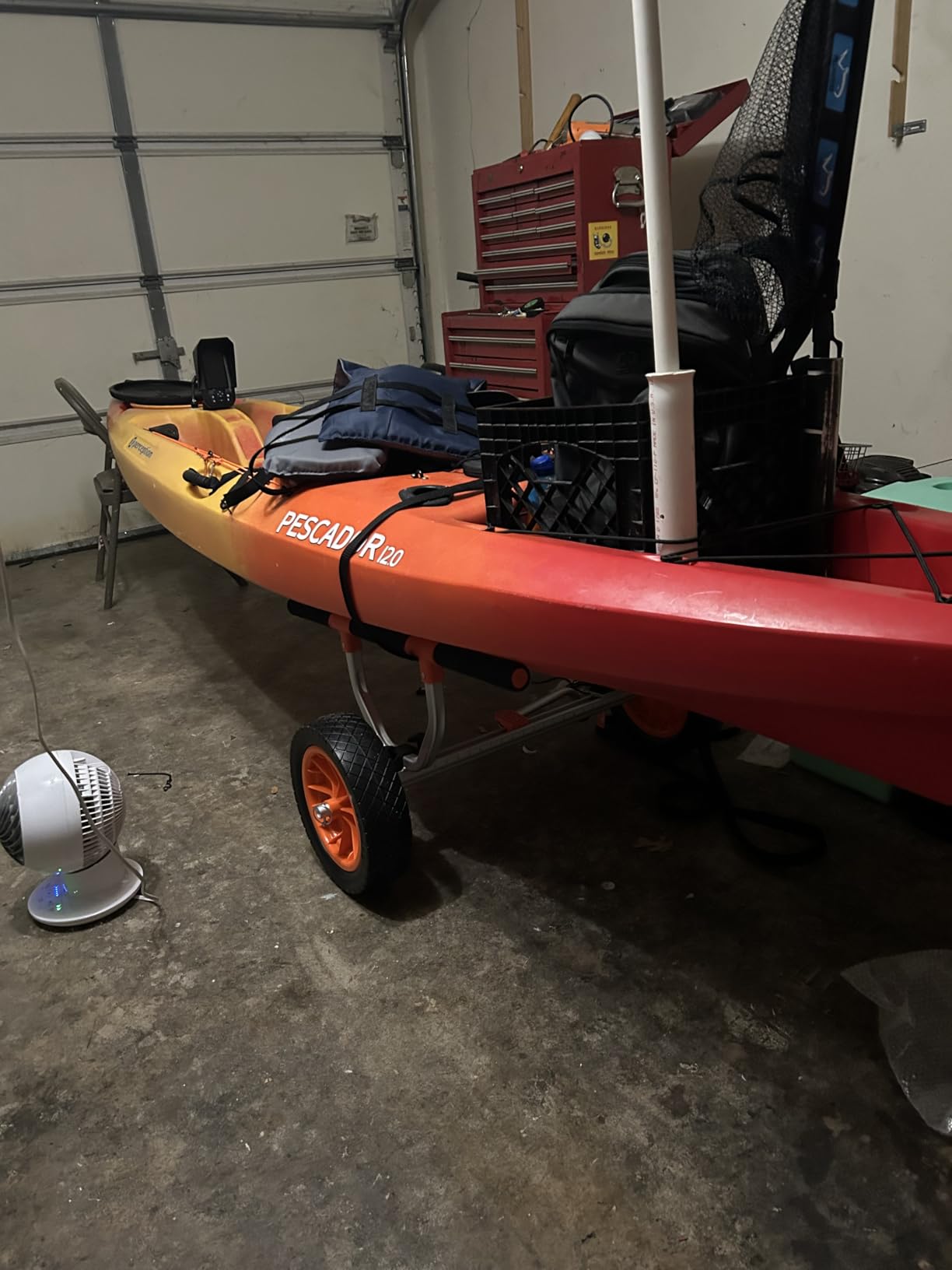 VEVOR Kayak Cart, Heavy Duty 450 lbs Load Capacity, 12'' Solid Tires | Trailer Canoe Trolley, Detachable for Kayaks Canoes Float Mats Paddleboards, with Adjustable Width and Nonslip Support Foot customer photo 2