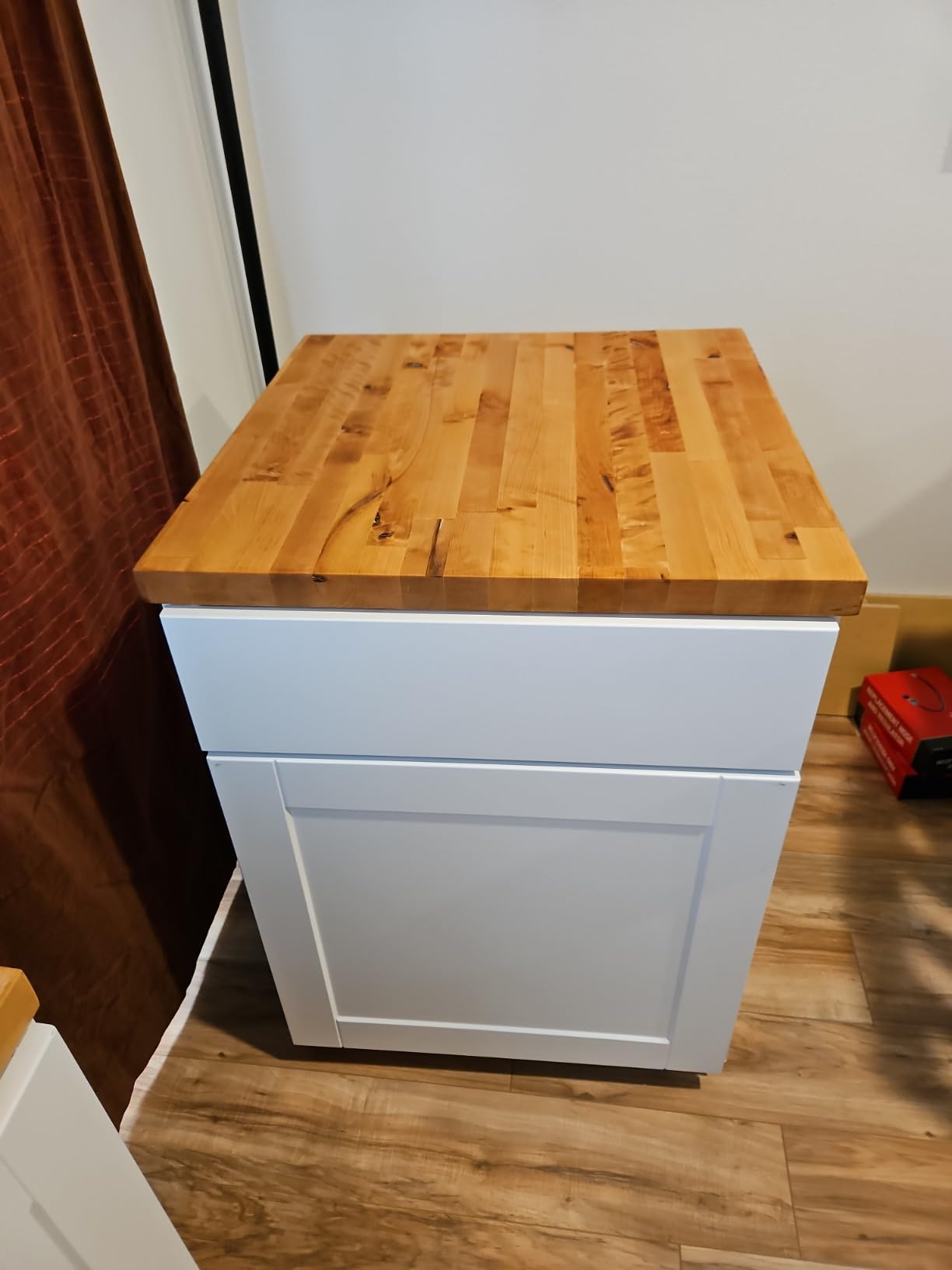 Butcher Block Countertop, Birch Unfinished Birch Workdesktop 36x25x1.5 in | 3ft Solid Birch Countertop, Laundry Room Countertop Work Top 1.5in thickness for Kitchen Workface customer photo 1