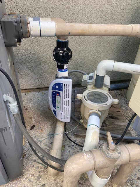 E-CHLOR Plug-in Salt Chlorine Generator | 32,000 gal Max | APX Performance | Advanced salt chlorinator with easy installation, 3-year manufacturer warranty, smart sensors, and precision notifications customer photo 2