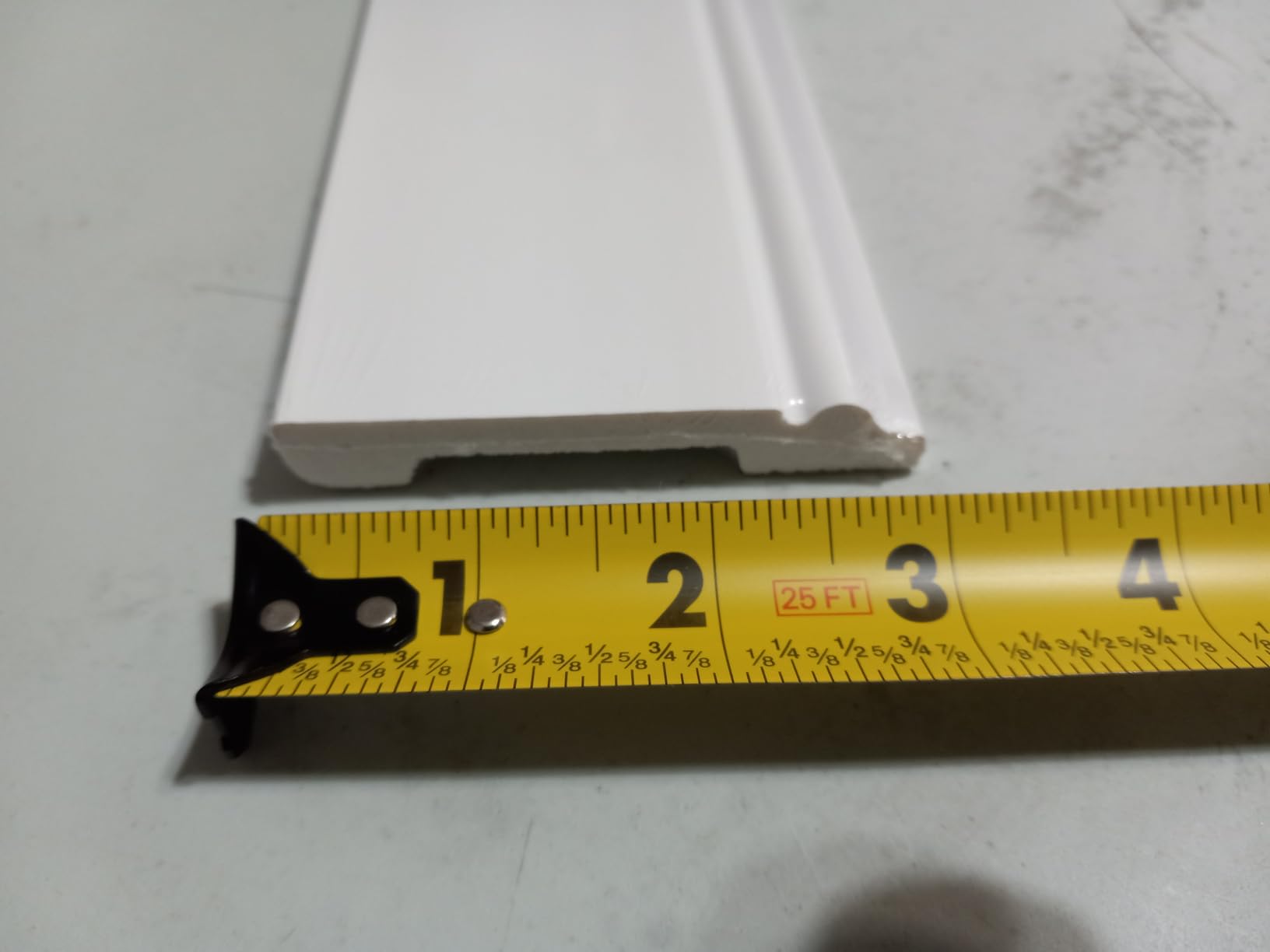 Sunnyglade 10-Pack Wall Baseboard Molding Trim of 44.5 x 3.2 in | Polystyrene Baseboard Molding Trim with High-Impact Finish, Paintable and Moisture Resistant Easy Glue Installation for Walls customer photo 1