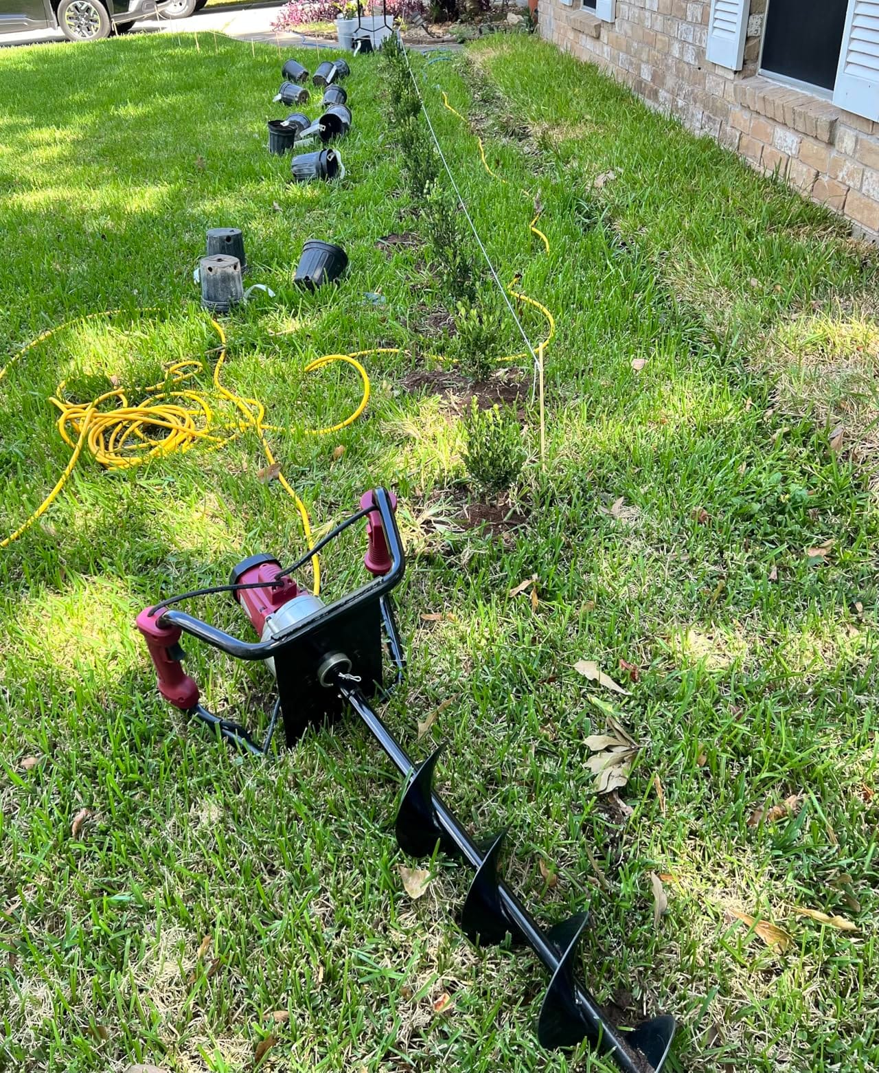 DC HOUSE 1500W Electric Post Hole Digger Earth Auger Hole Digger Auger Digging Tools with 6