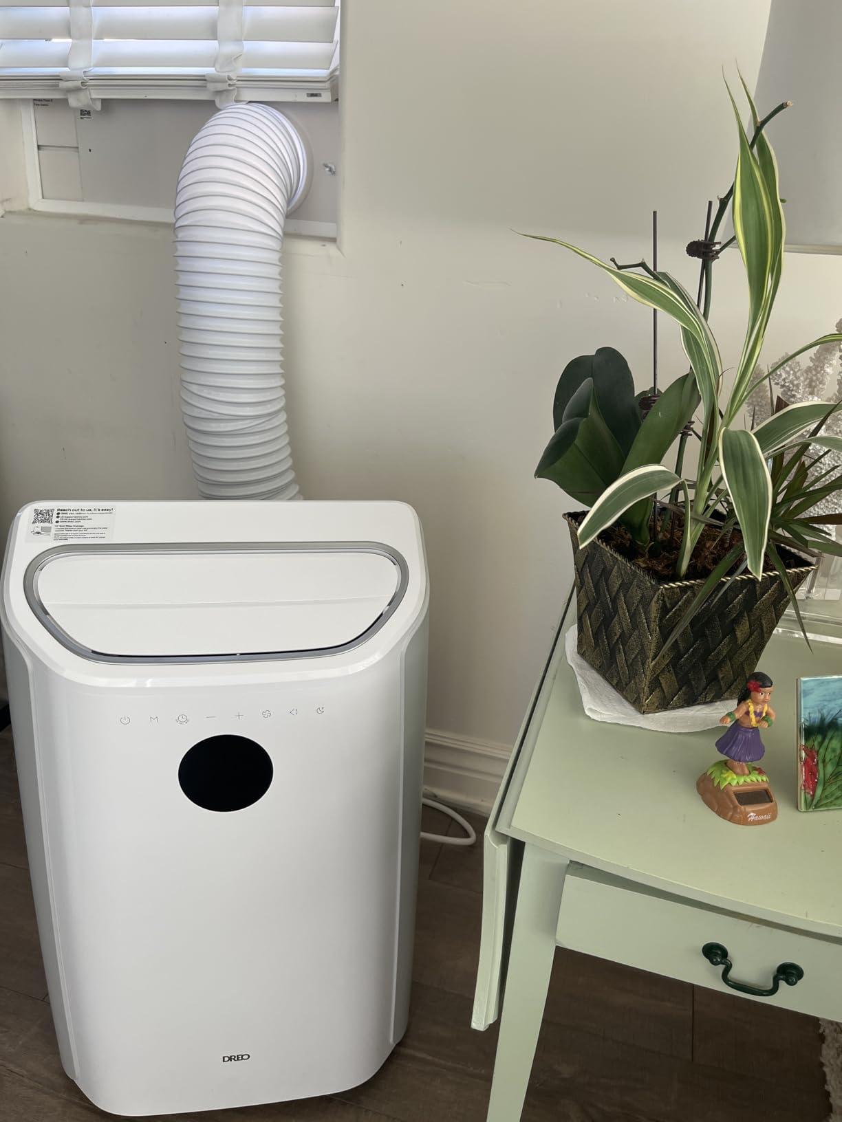 DREO Portable Air Conditioner 515S, 12000 BTU ASHRAE (8000 BTU DOE) Smart AC Unit for Bedroom with Drainage-free Cooling, Fan&Dehumidifier 3 in 1, APP/Voice/Remote, Quiet Standing AC for Room Indoors customer photo 1