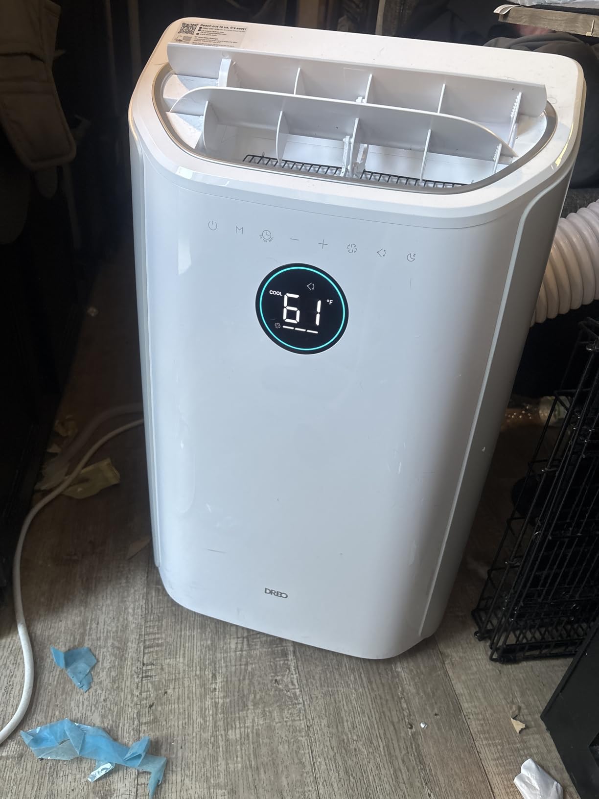 DREO Portable Air Conditioner 515S, 12000 BTU ASHRAE (8000 BTU DOE) Smart AC Unit for Bedroom with Drainage-free Cooling, Fan&Dehumidifier 3 in 1, APP/Voice/Remote, Quiet Standing AC for Room Indoors customer photo 2