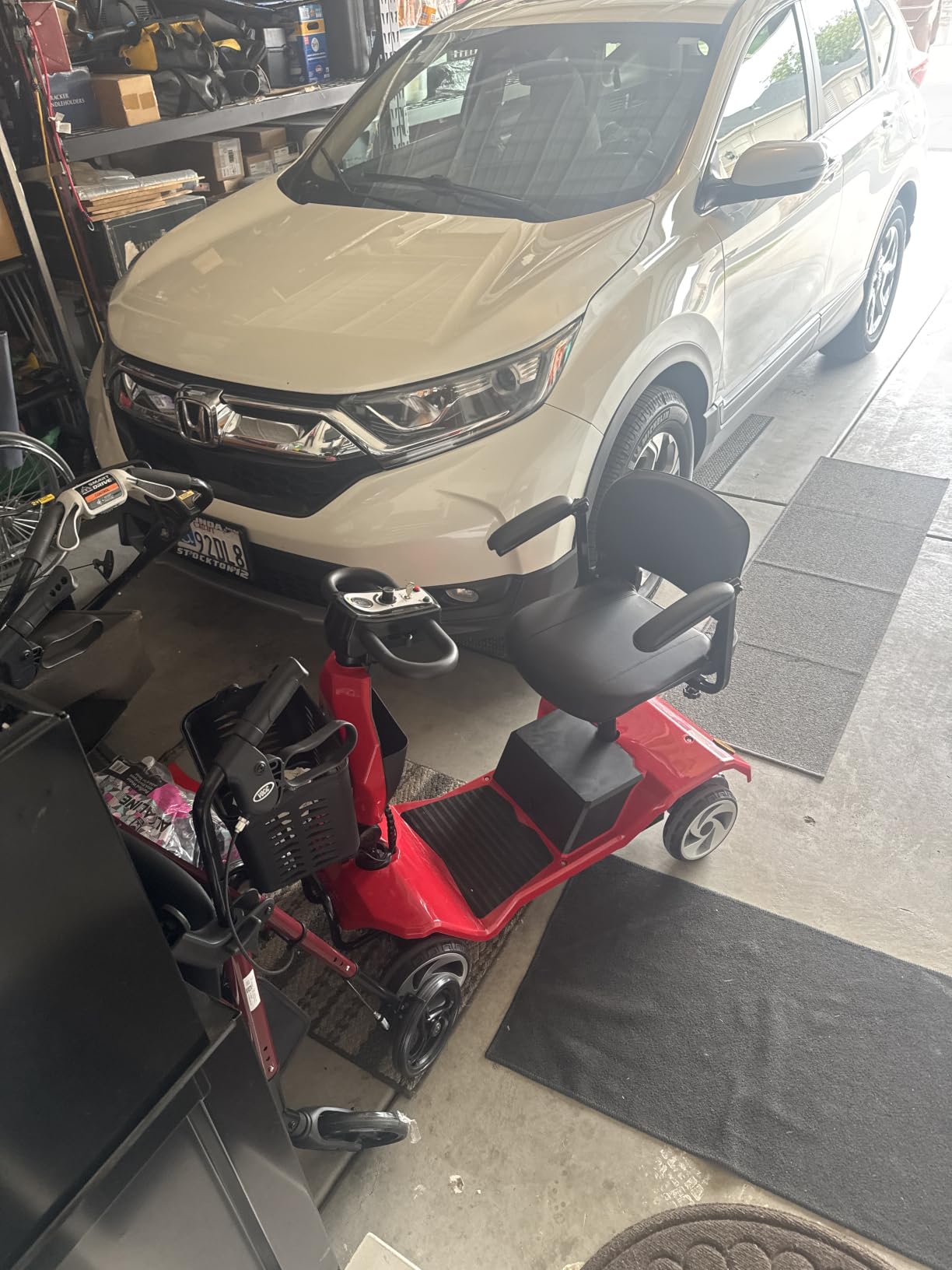 Foldable Mobility Scooters for Seniors, FSA&HSA Eligible,330LBS Capacity, Red Powered Electric Mobility Scooters, 4 Wheel Lightweight Mobility Scooters for Adults, Folding Travel Motorized Scooter customer photo 1